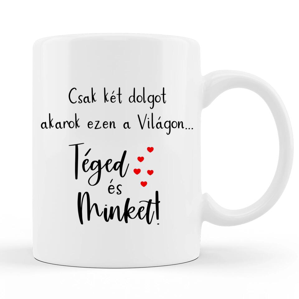 Egyedi Bögre Pároknak - Változtatható Idézettel #1
