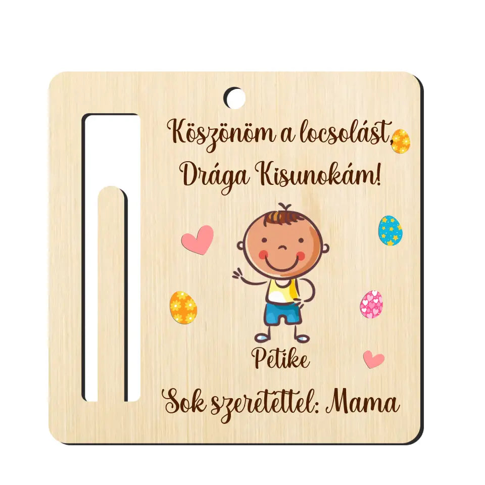 Húsvéti pénzátadós dísz - Gyermek figurával #1