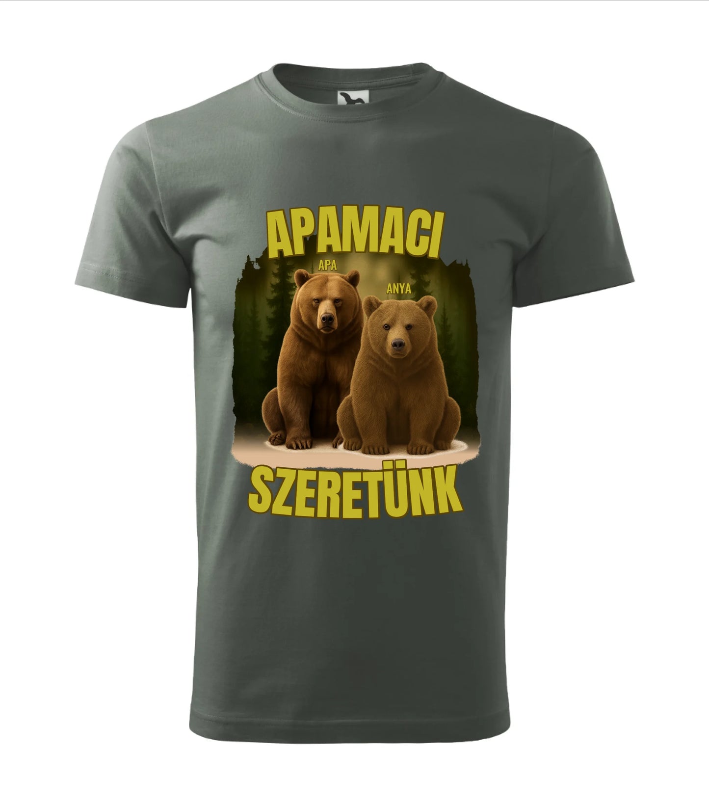 Férfi póló sötét palakő 67 1296712