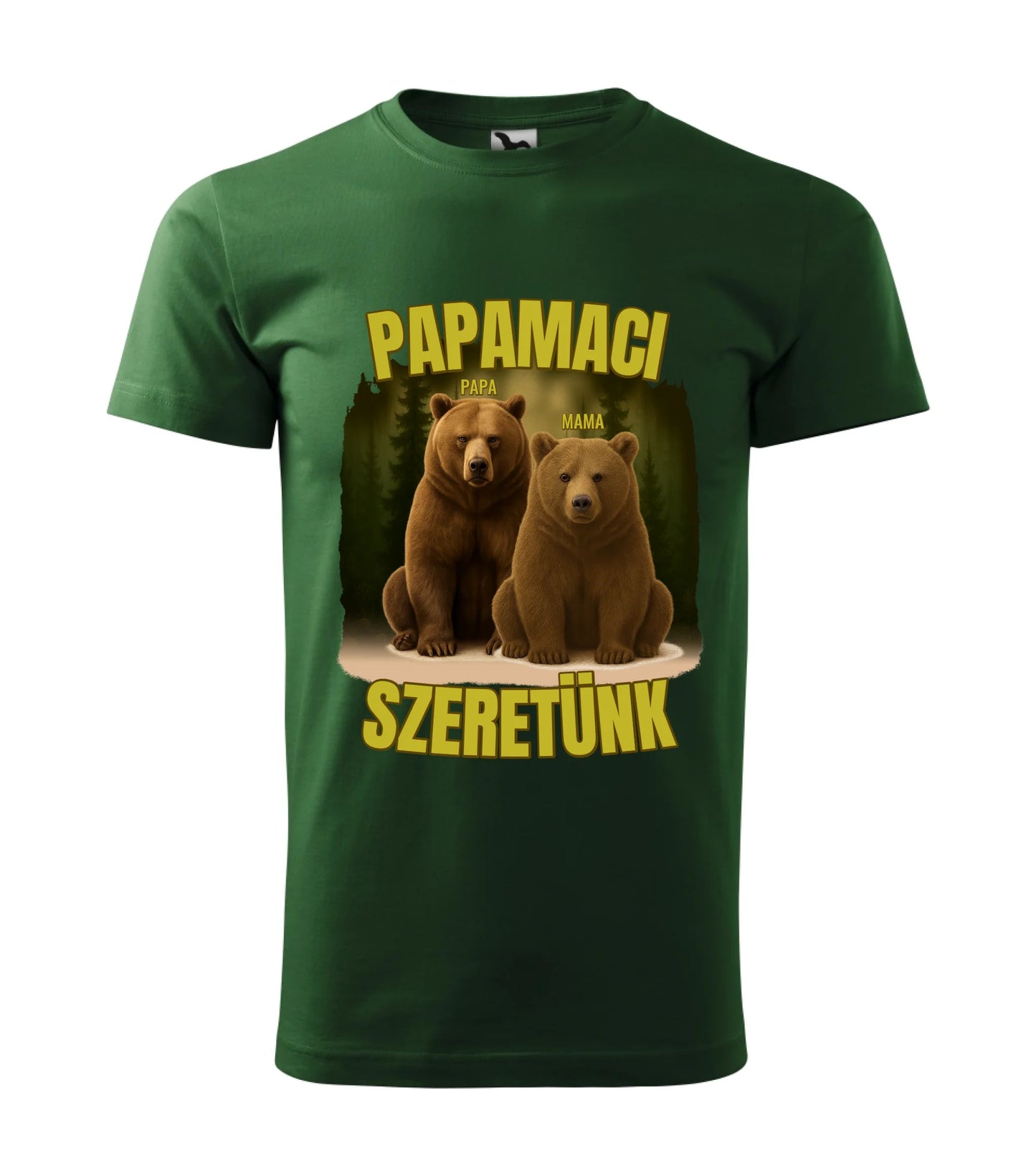 Férfi póló üvegzöld 06 1290612
