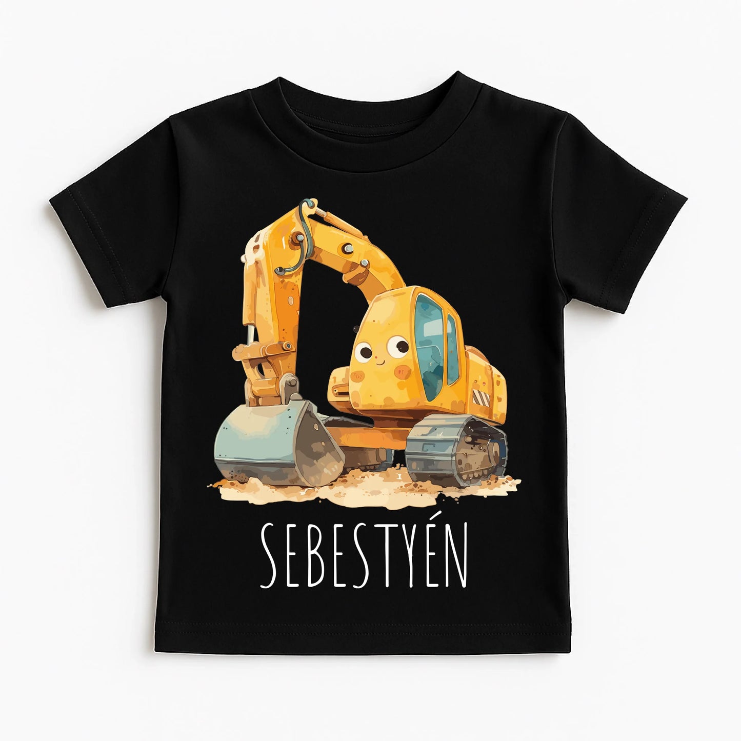 Classic Black T-Shirt on White