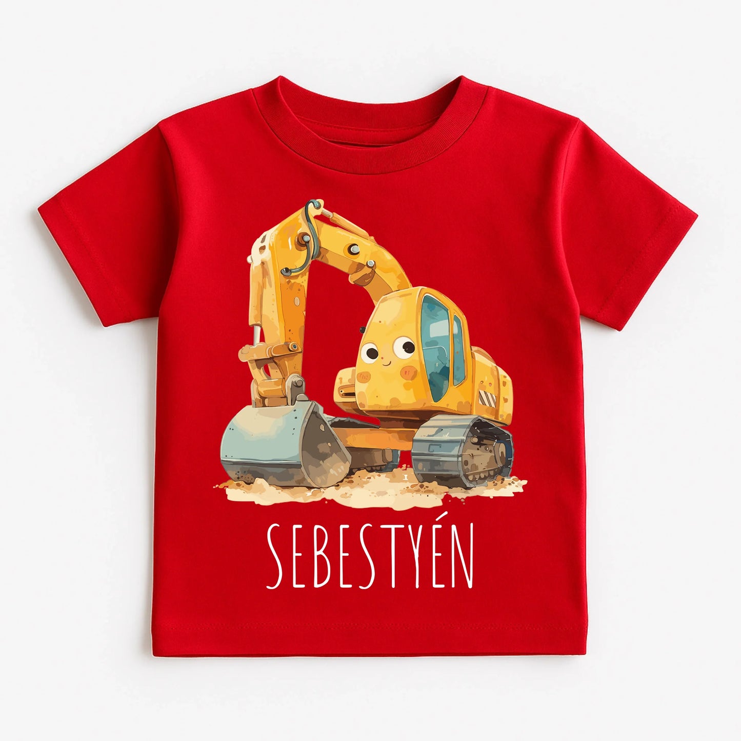 Red T-Shirt on White Background