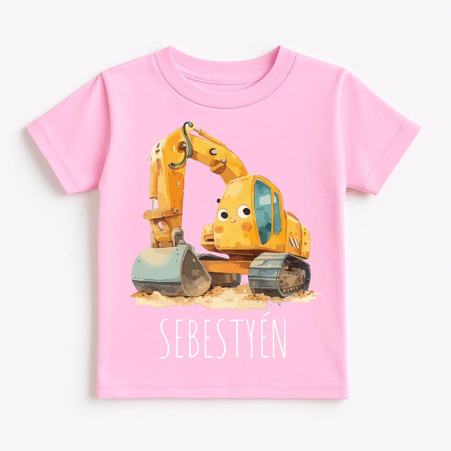 Pastel Pink T-Shirt Flat Lay