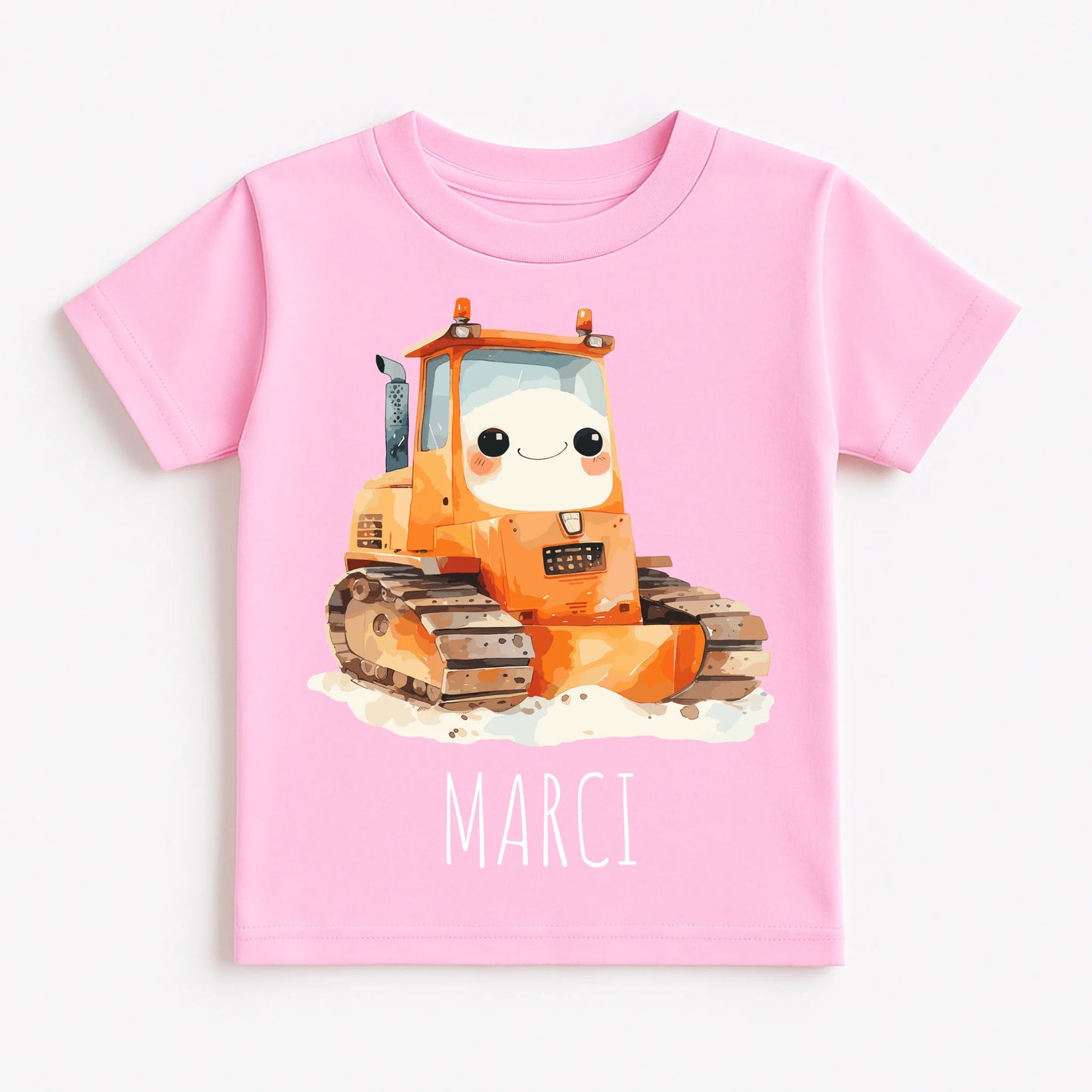 Pastel Pink T-Shirt Flat Lay
