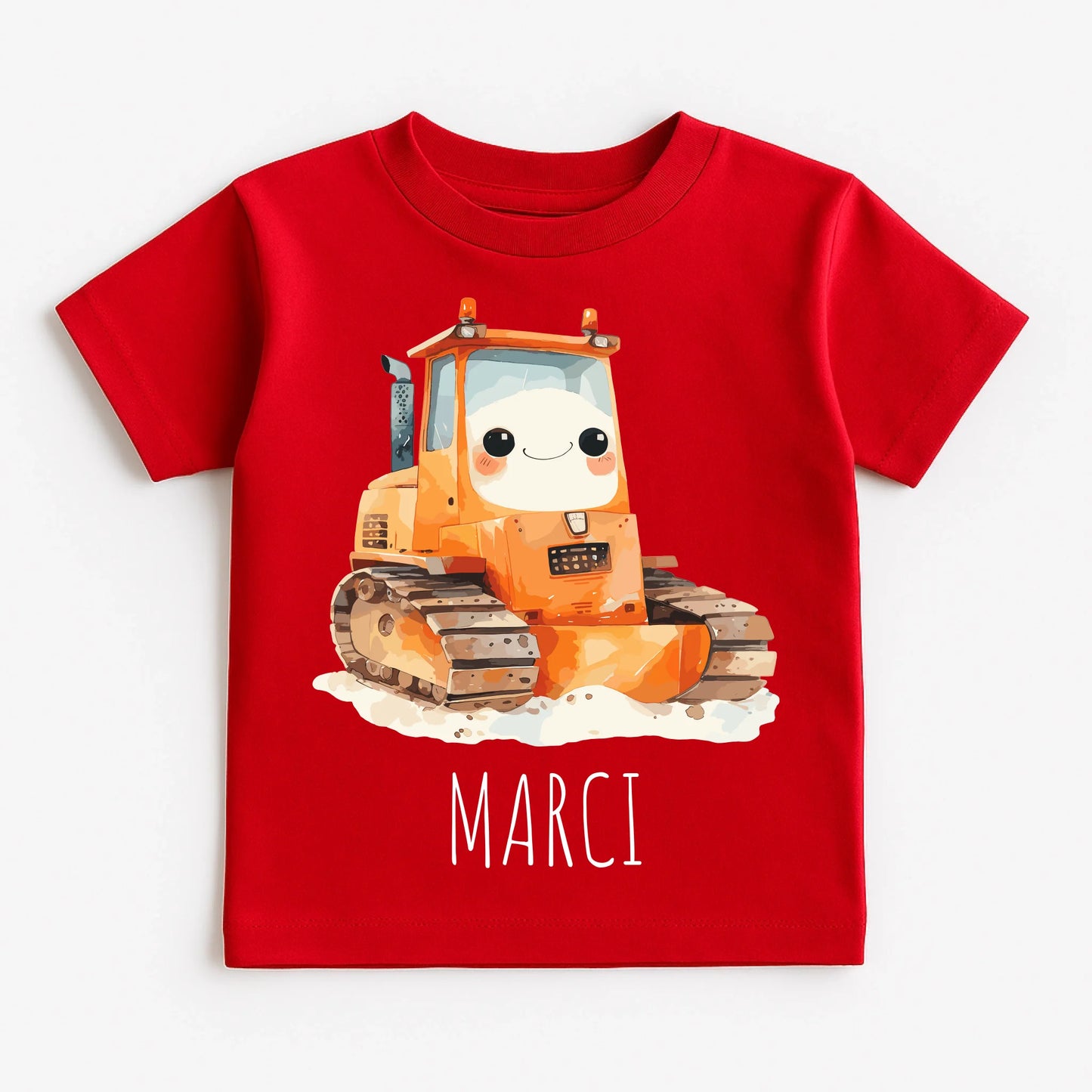 Red T-Shirt on White Background
