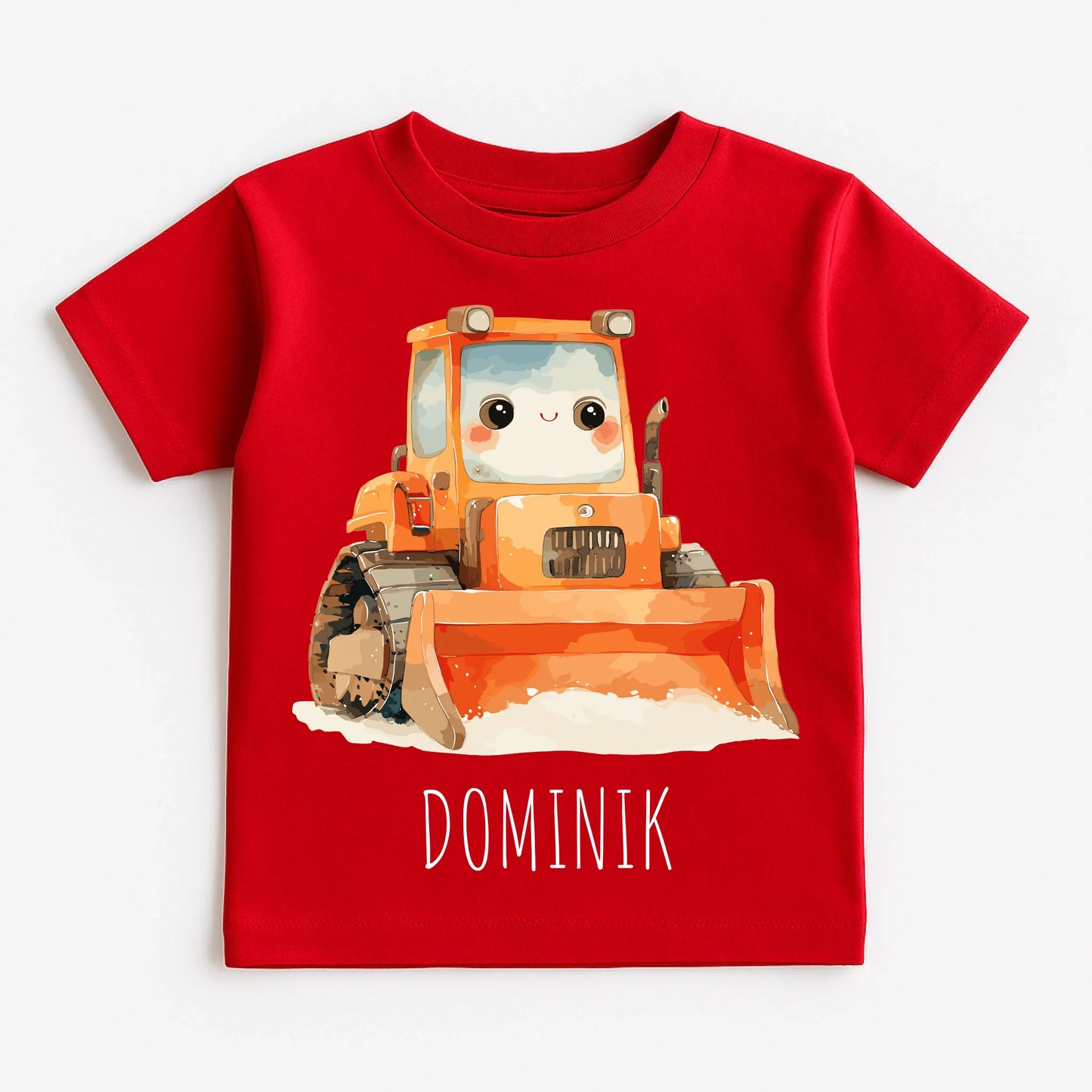 Red T-Shirt on White Background