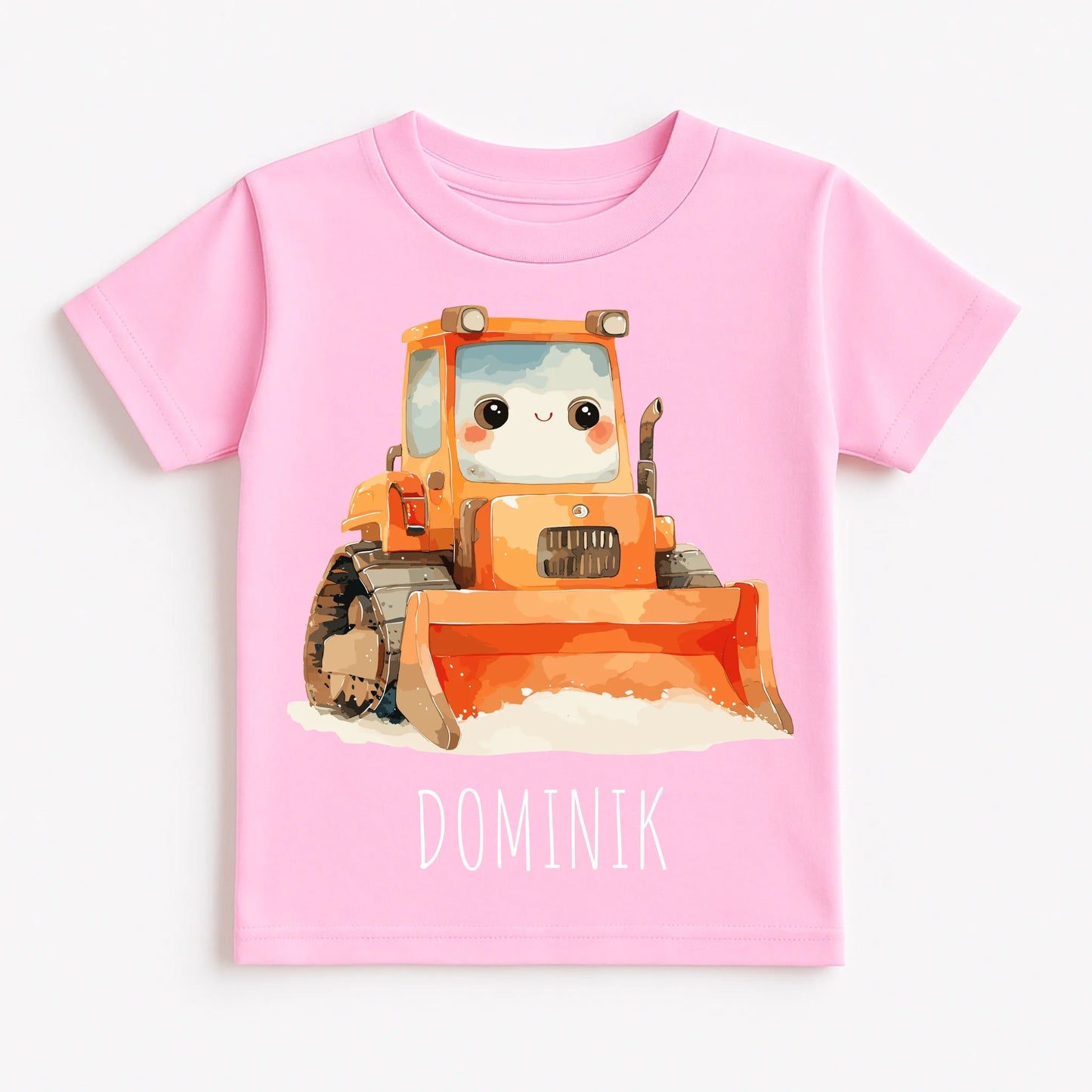 Pastel Pink T-Shirt Flat Lay