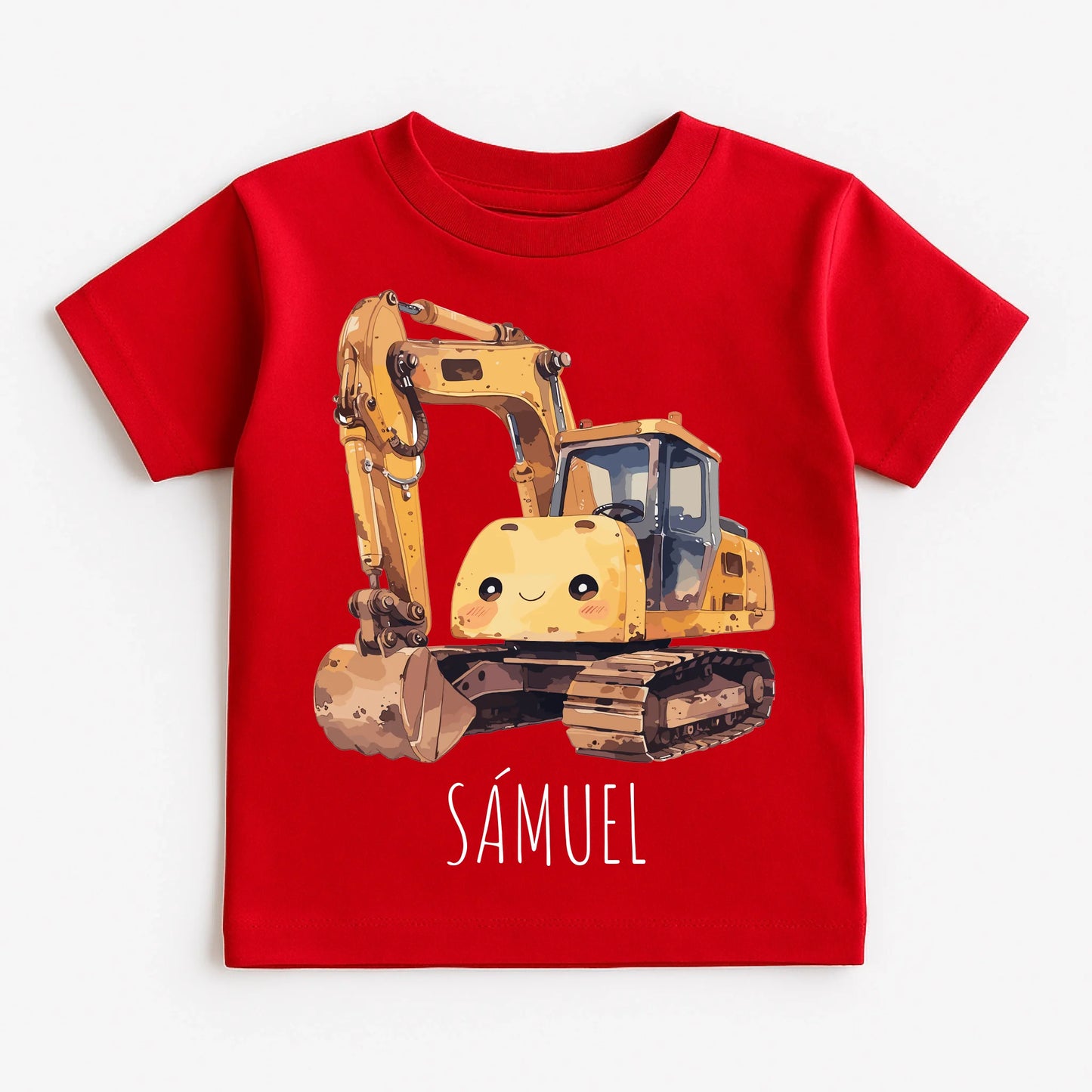 Red T-Shirt on White Background