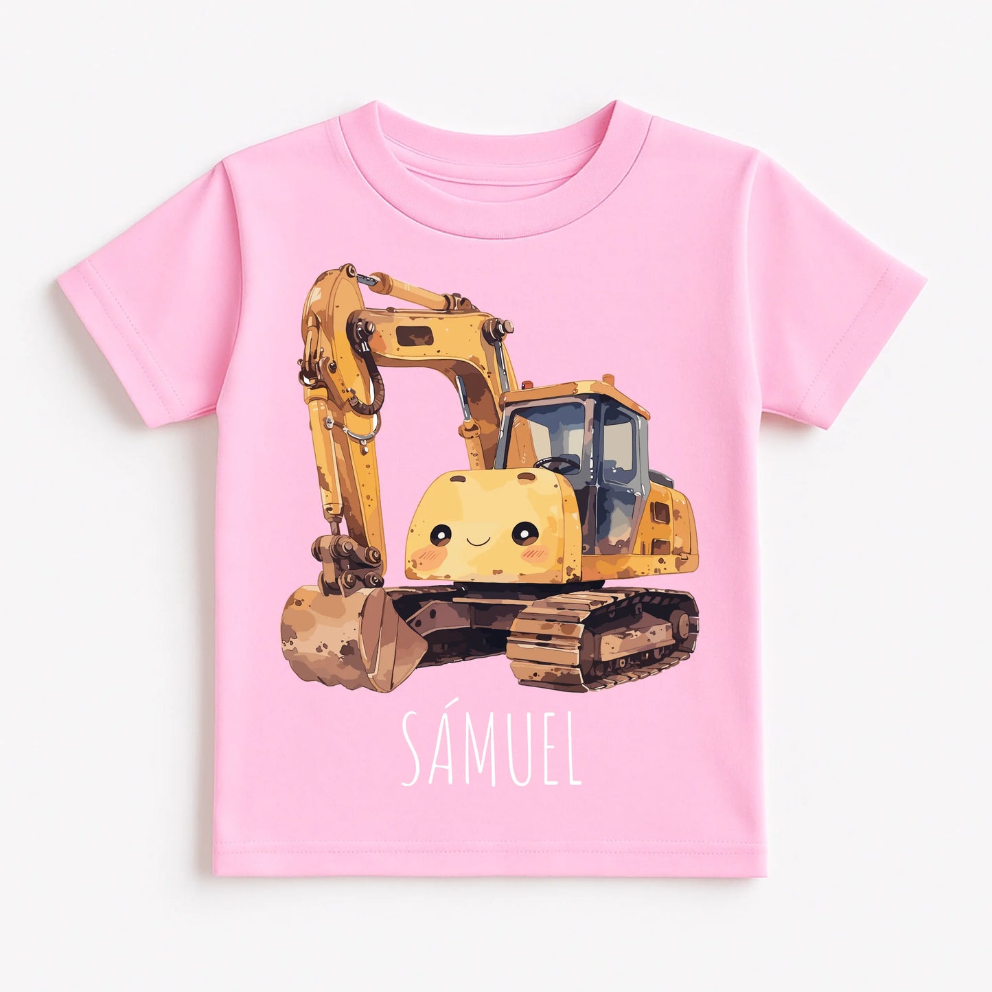 Pastel Pink T-Shirt Flat Lay