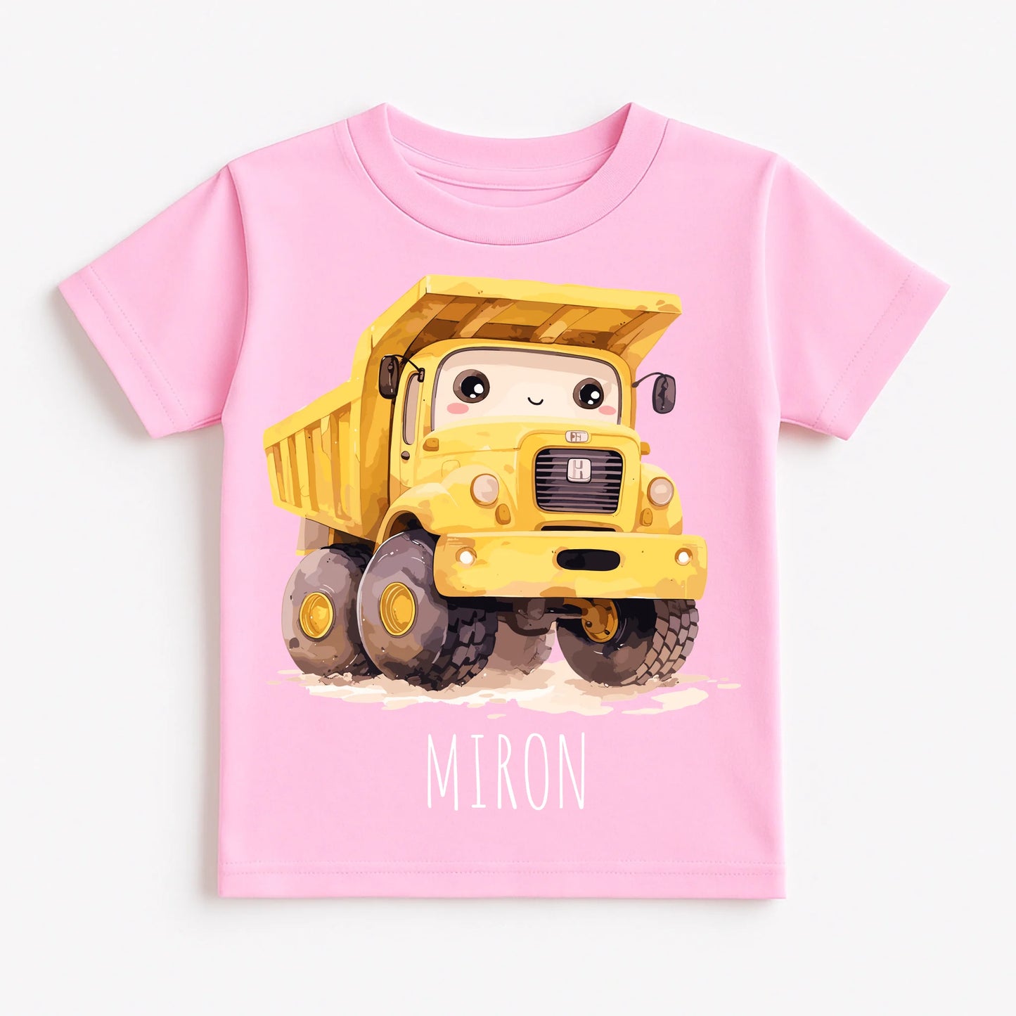 Pastel Pink T-Shirt Flat Lay