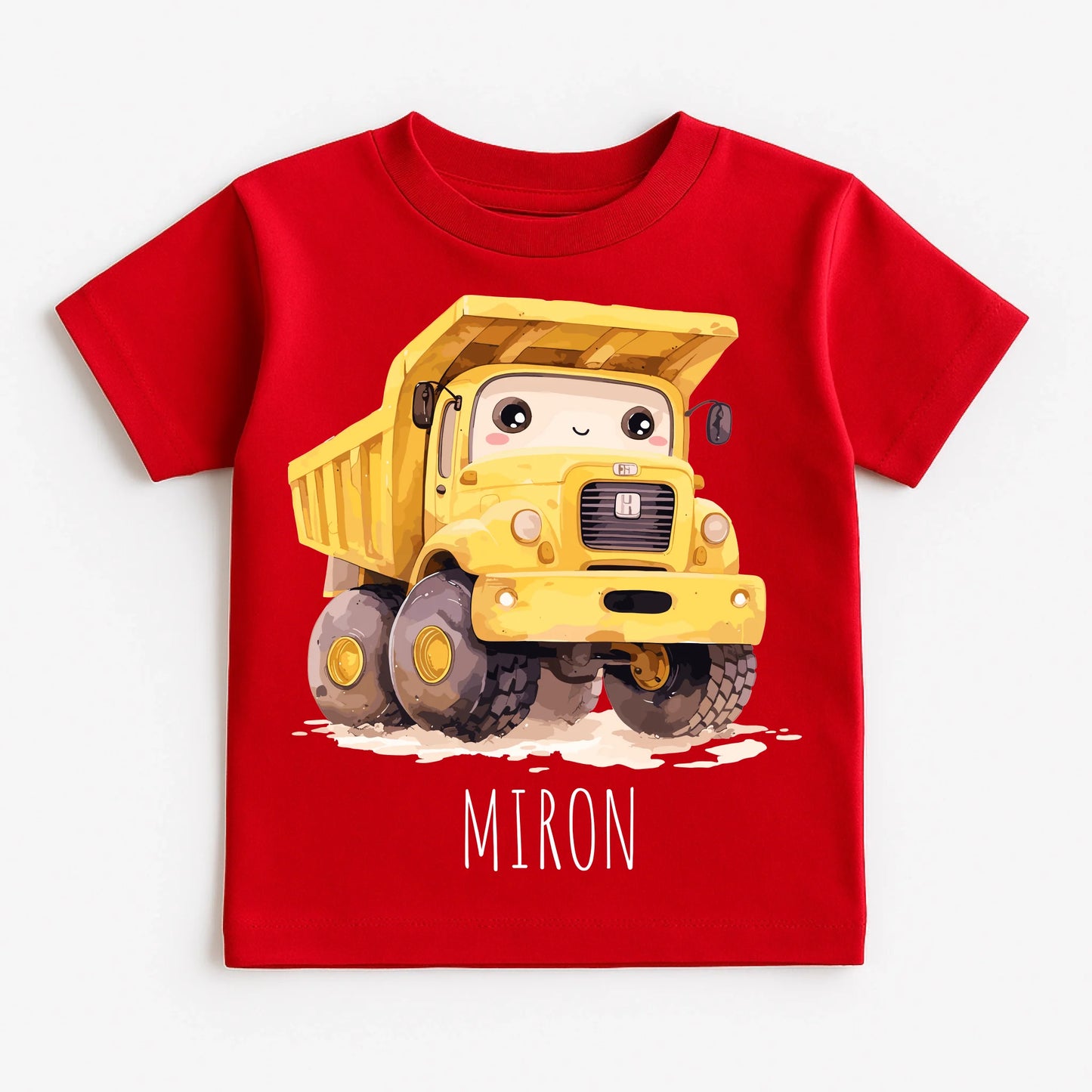 Red T-Shirt on White Background