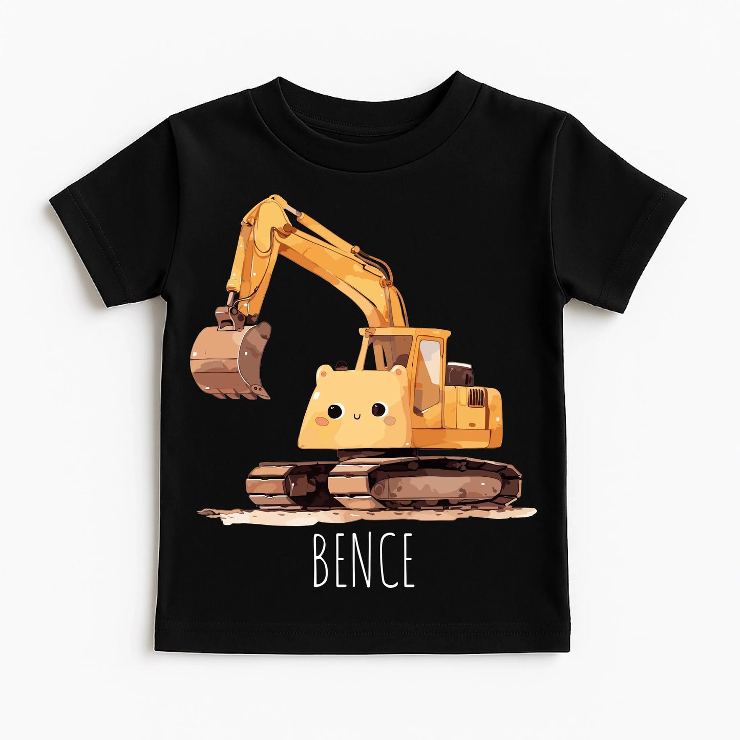 Classic Black T-Shirt on White