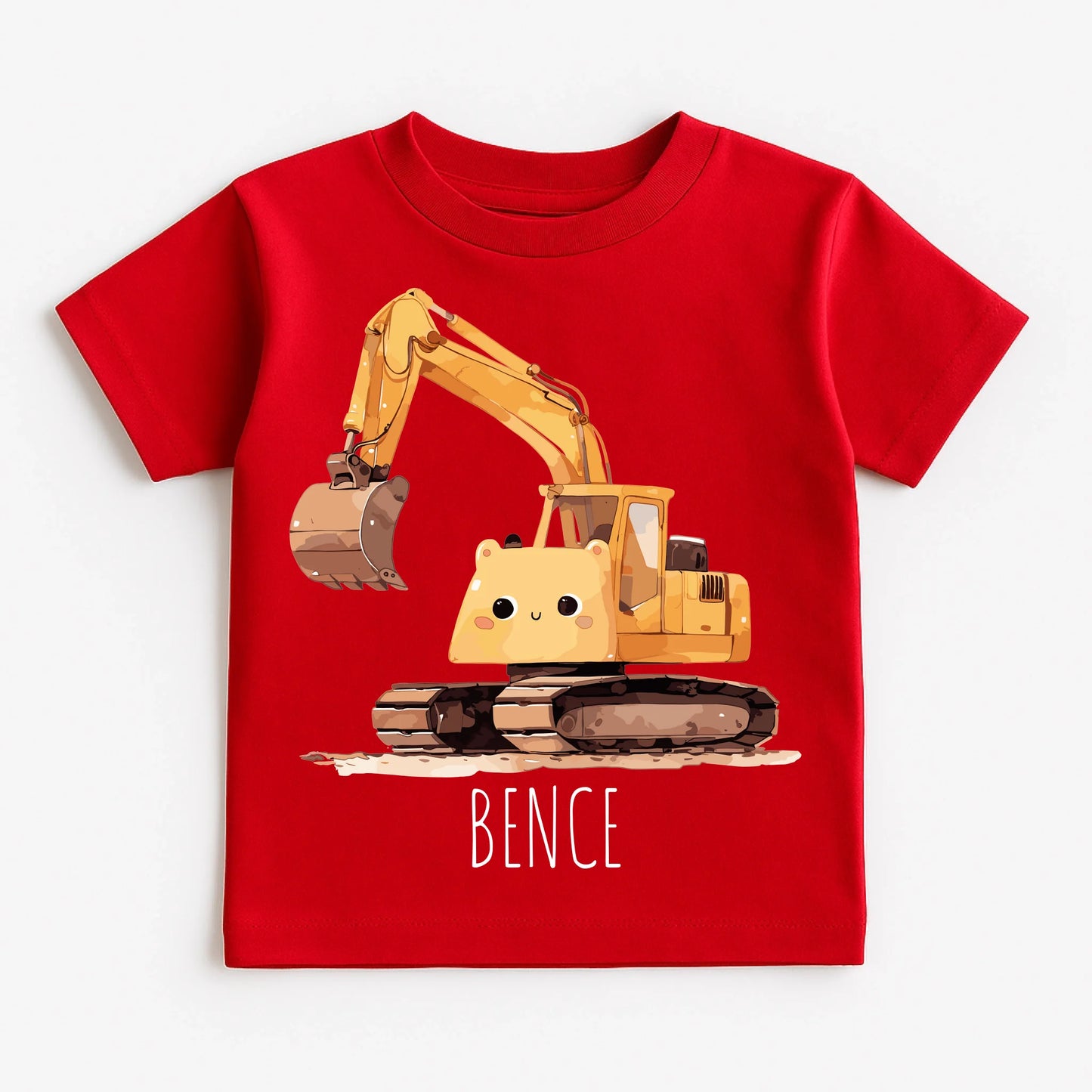 Red T-Shirt on White Background