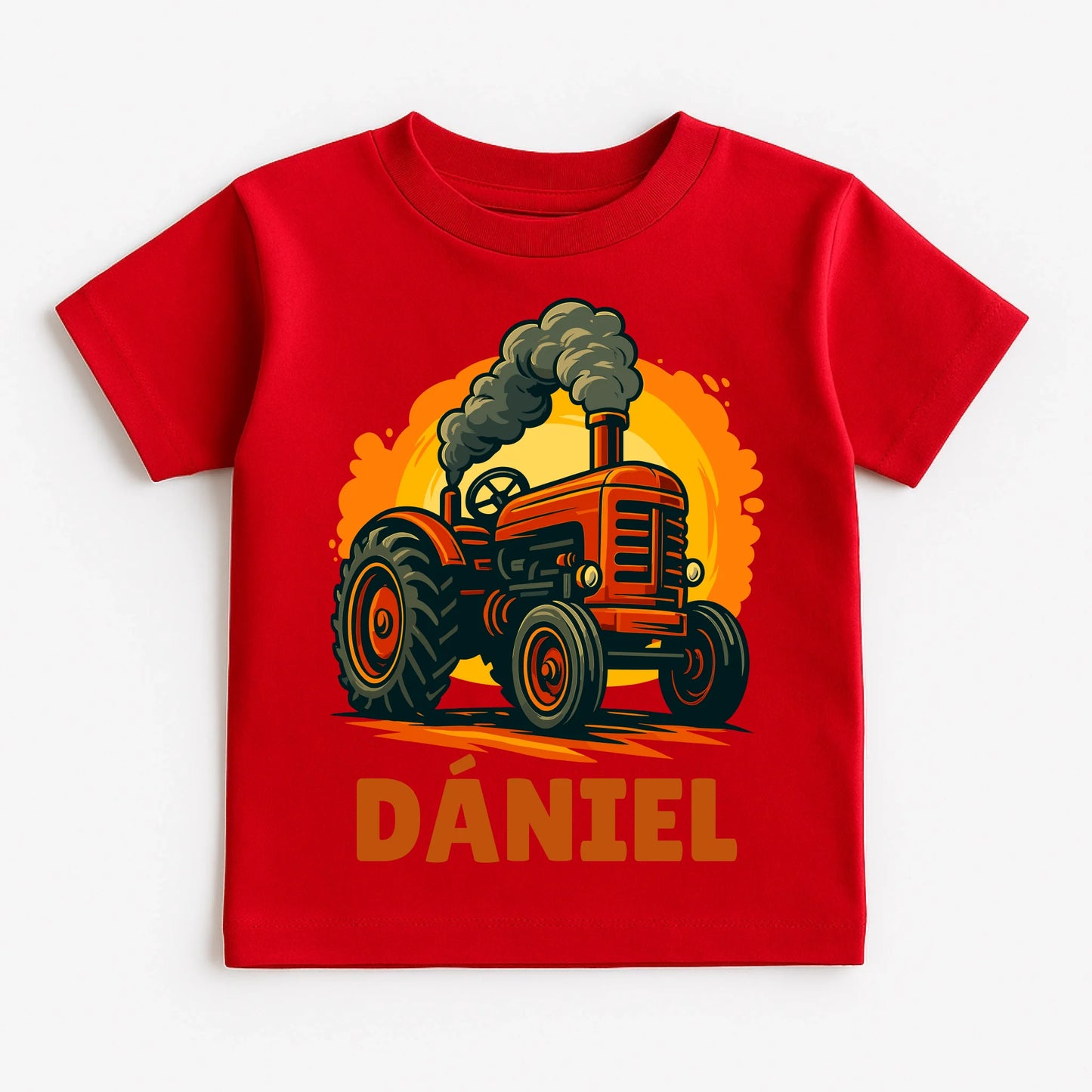 Red T-Shirt on White Background