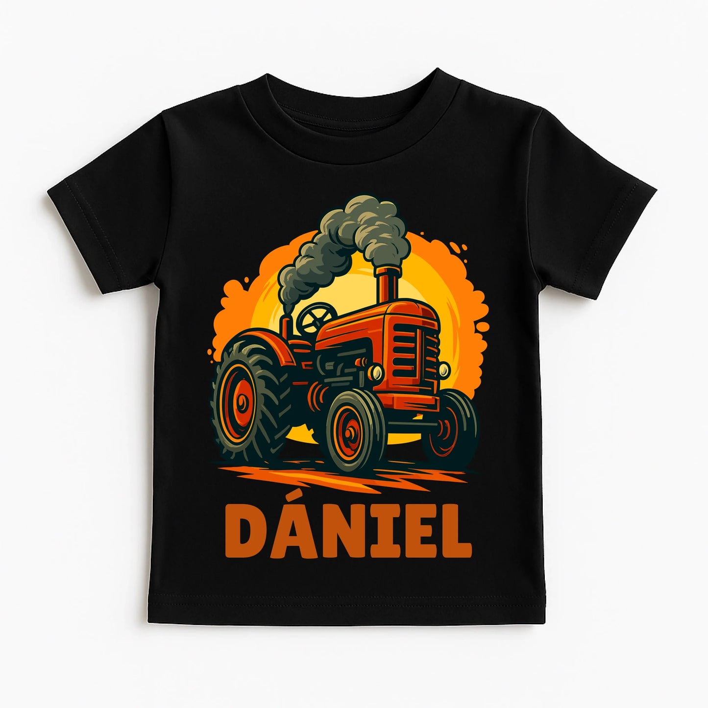 Classic Black T-Shirt on White