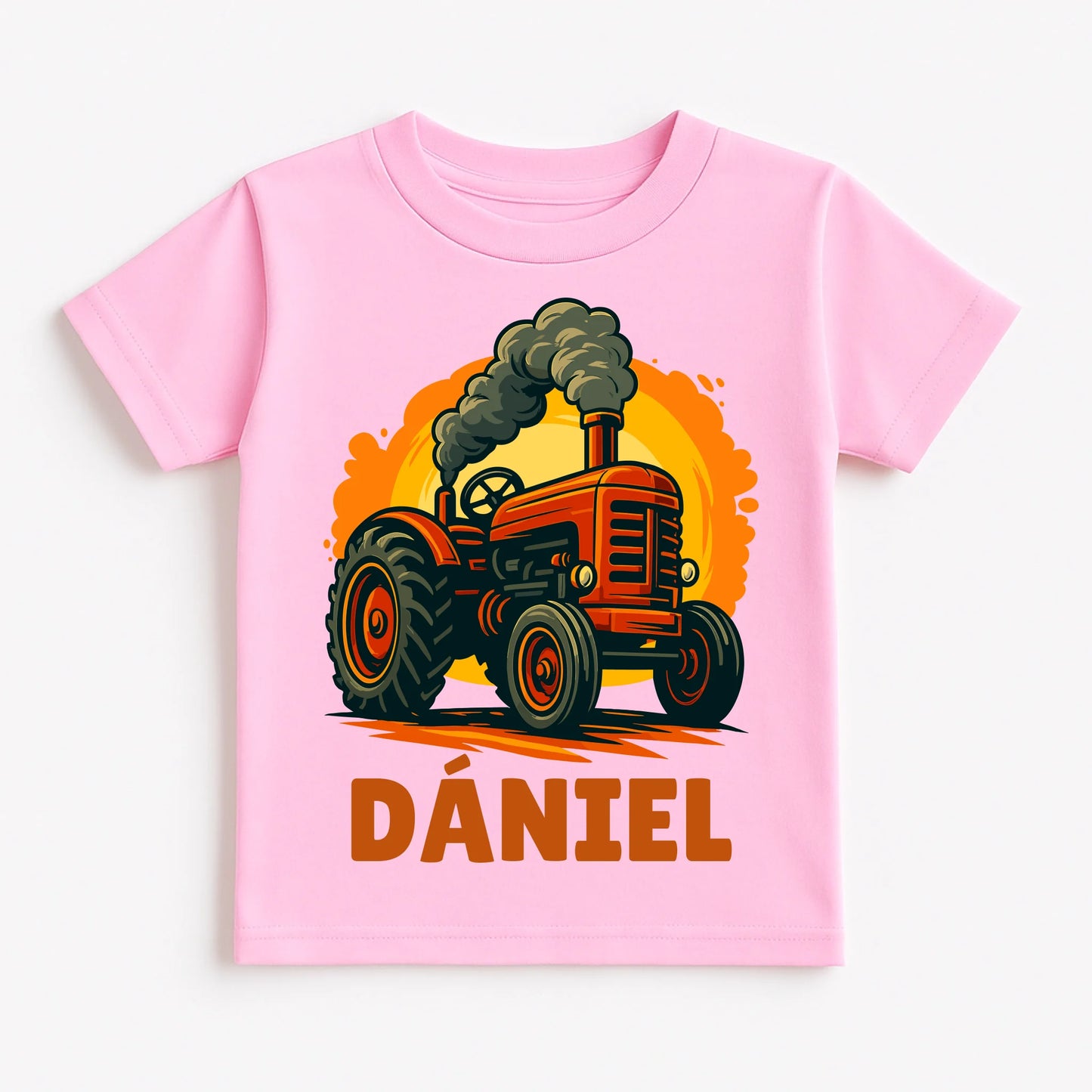 Pastel Pink T-Shirt Flat Lay