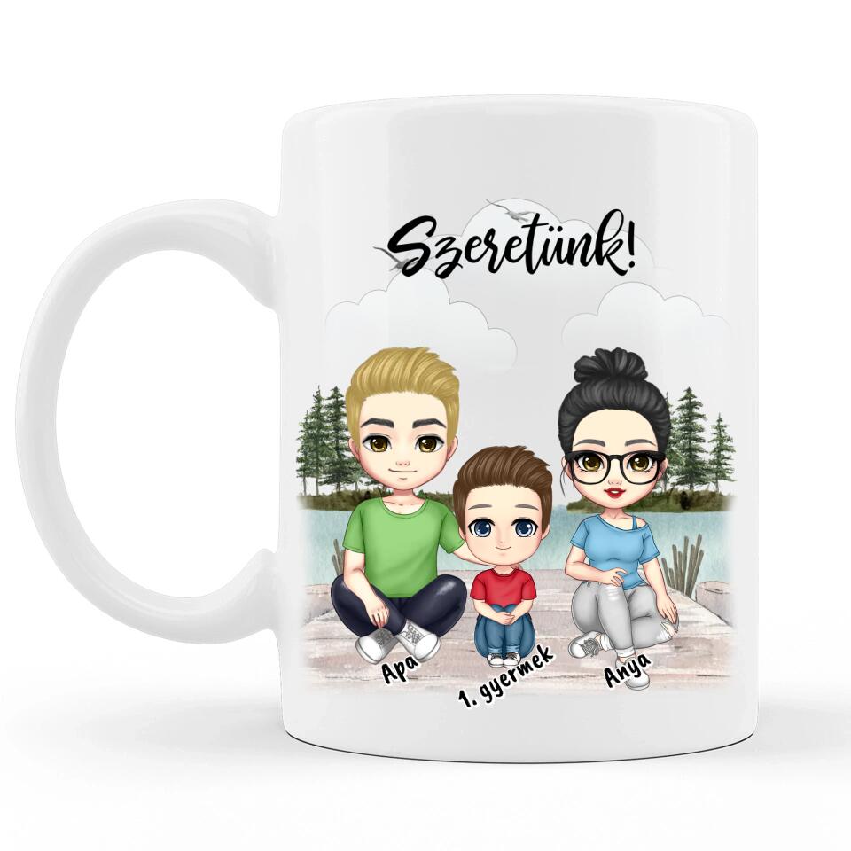 Egyedi Születésnapi Bögre Anyának #5 - Akár 3 gyermekkel