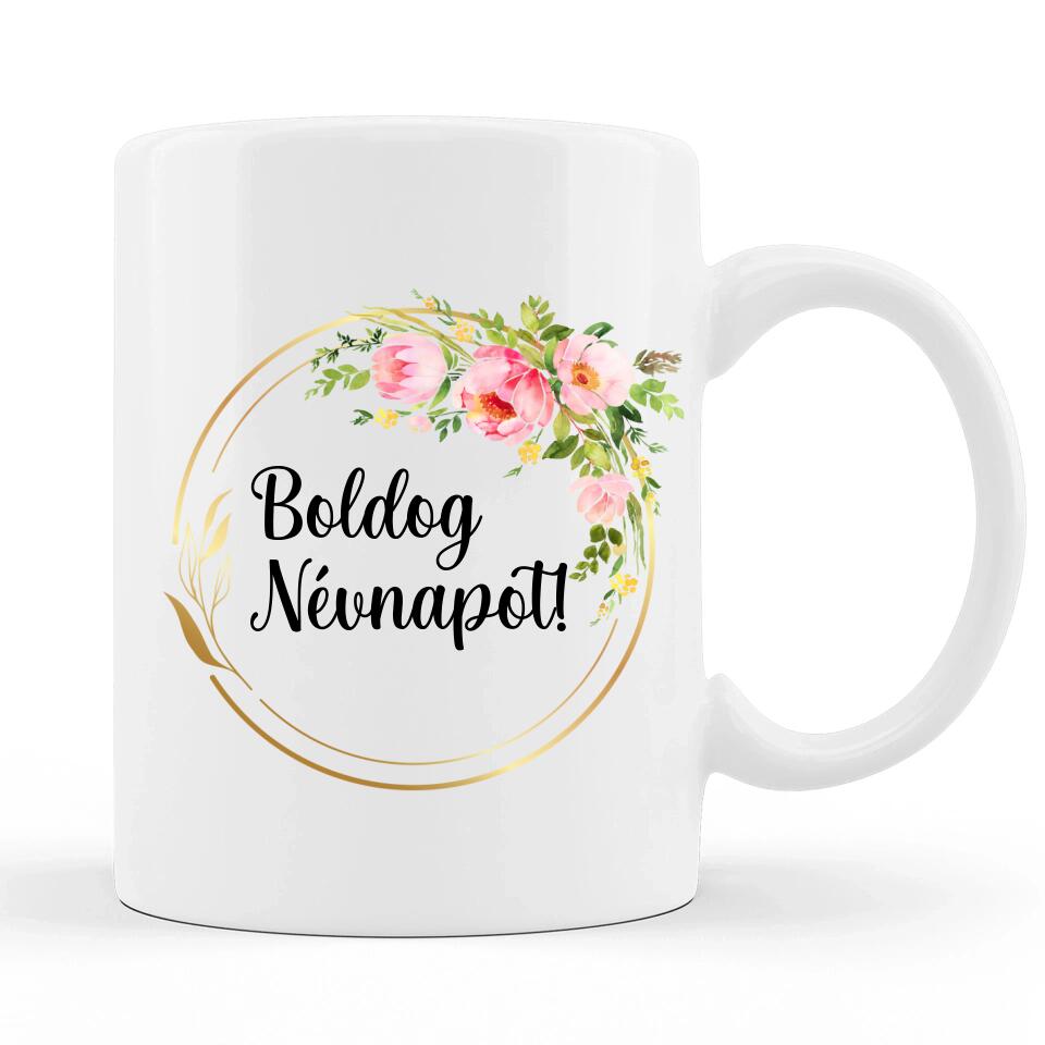 Egyedi Névnapi Bögre Apának #2 - Akár 3 gyermekkel