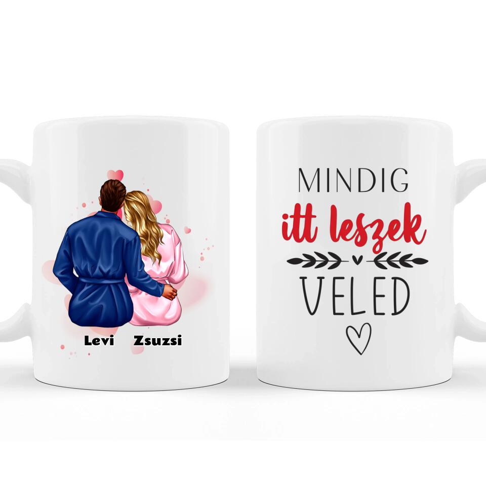Egyedi Bögre Pároknak - Változtatható Idézettel #3