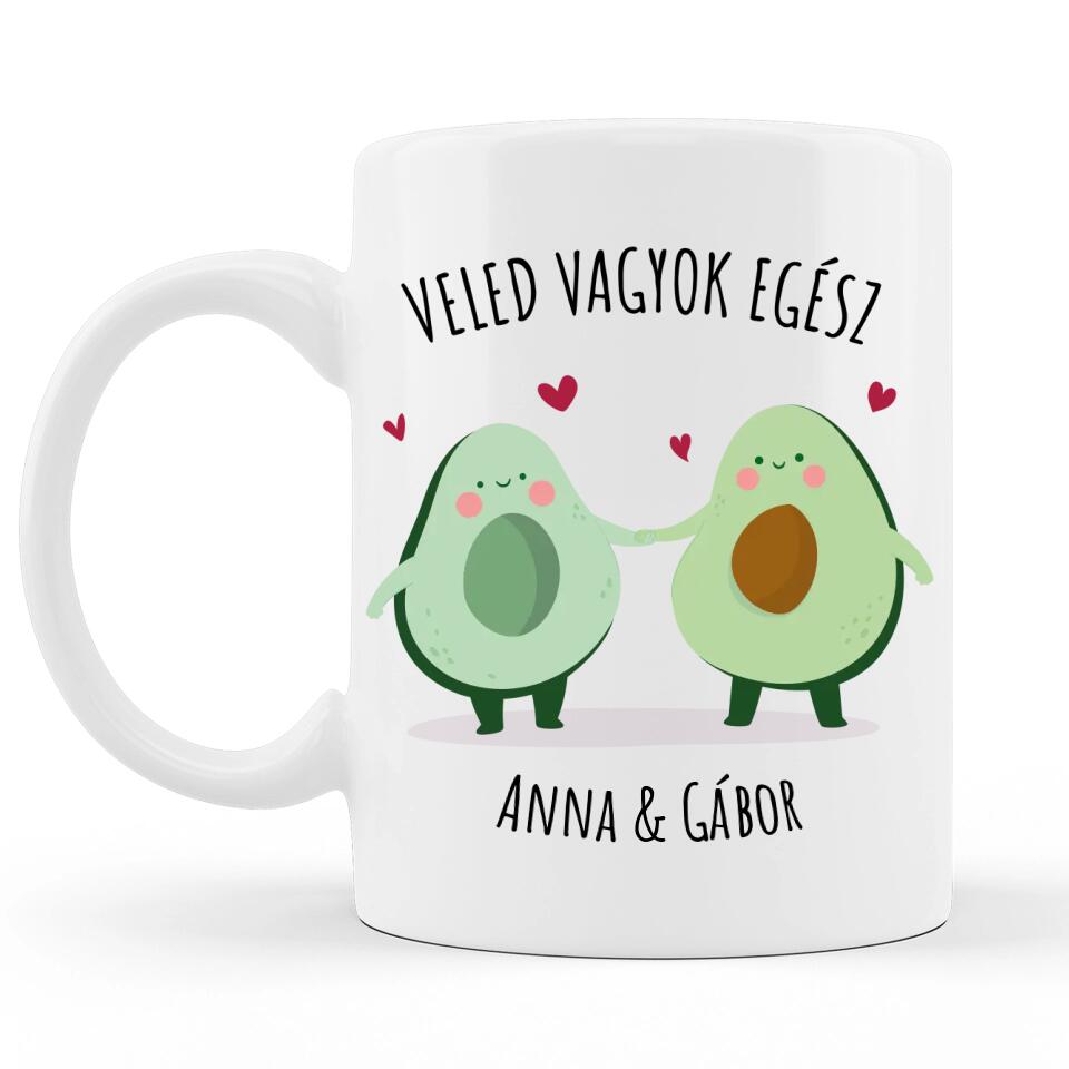Valentin napi Szöveges Bögre - Avokádók