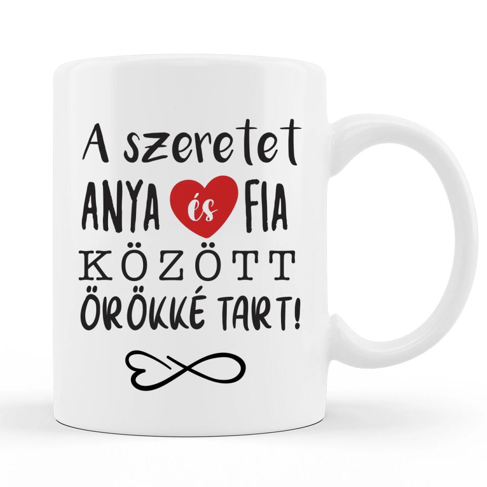 Egyedi Bögre Anyának - Anyák Napi Bögre - Személyre Szabható, akár 3 gyermekkel