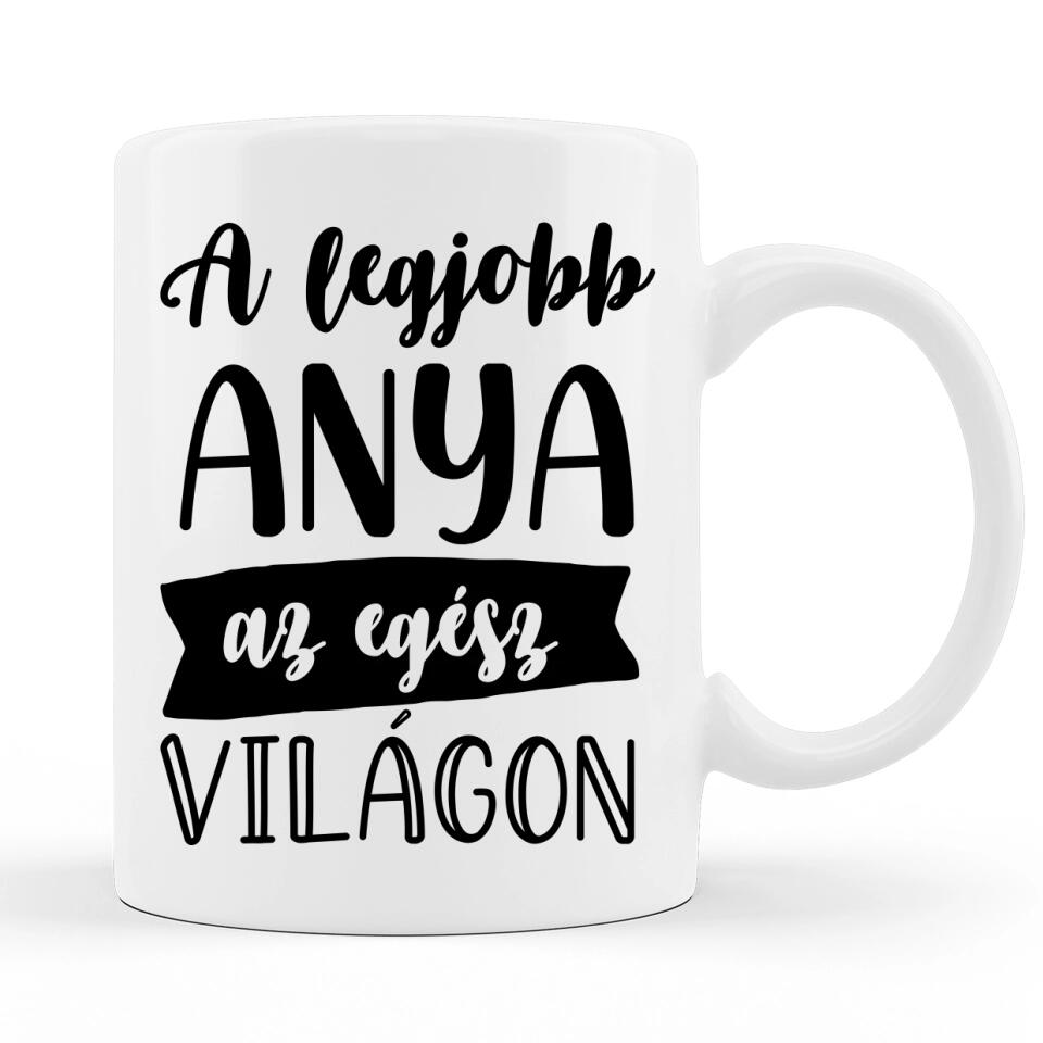 Álló Család - Anyák Napi Bögre - Személyre Szabható, akár 3 gyermekkel