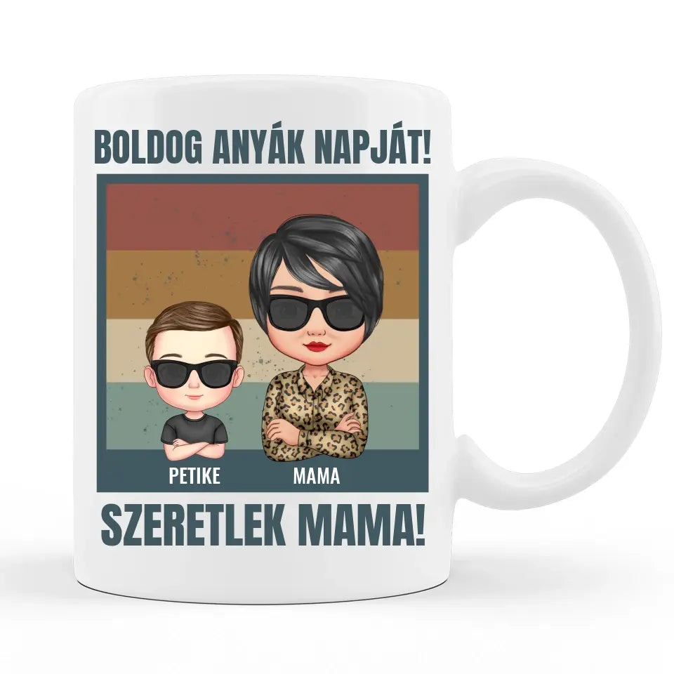 Egyedi Anyák Napi Bögre Nagymamáknak - Boldog Anyák Napját