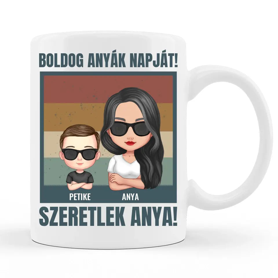 Egyedi Anyák Napi Bögre Édesanyáknak - Boldog Anyák Napját