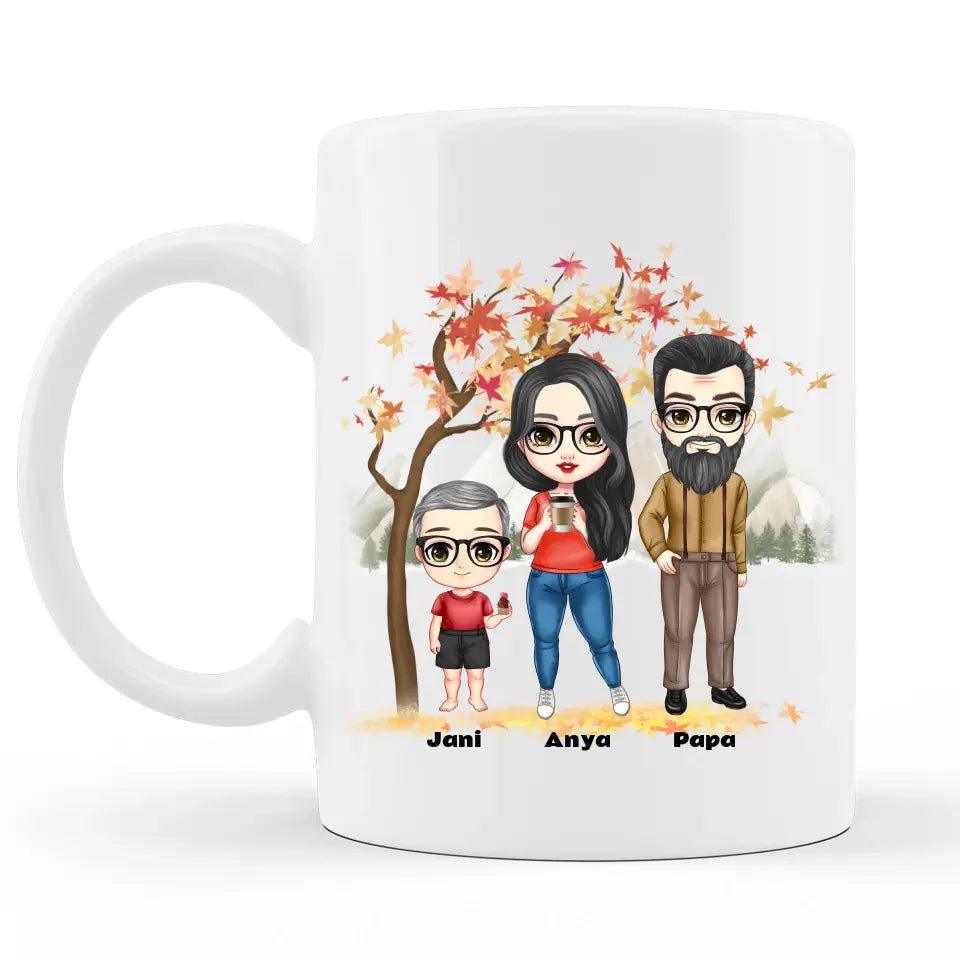 Papa és Unoka Bögre - Apák napi ajándékötlet Papának - Személyre szabható karakterekkel