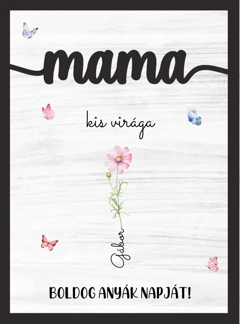 Mama Kis Virága - 2 rétegű asztali dísz