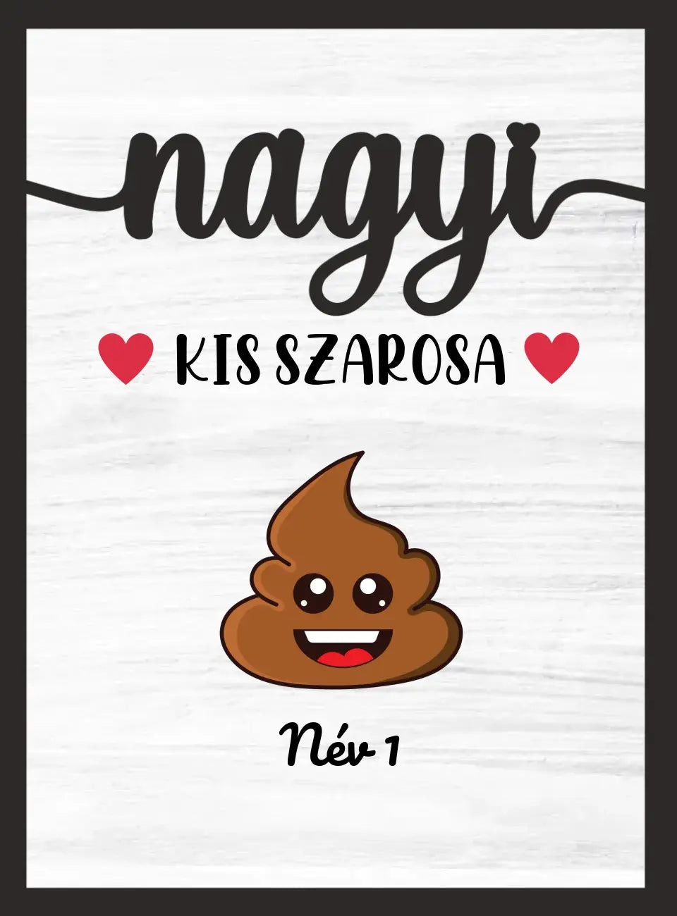 Nagyi Kis Szarosai - 2 rétegű asztali dísz