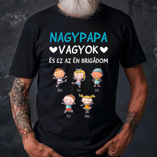 Nagypapa Brigádja Póló - Ajándék Papának