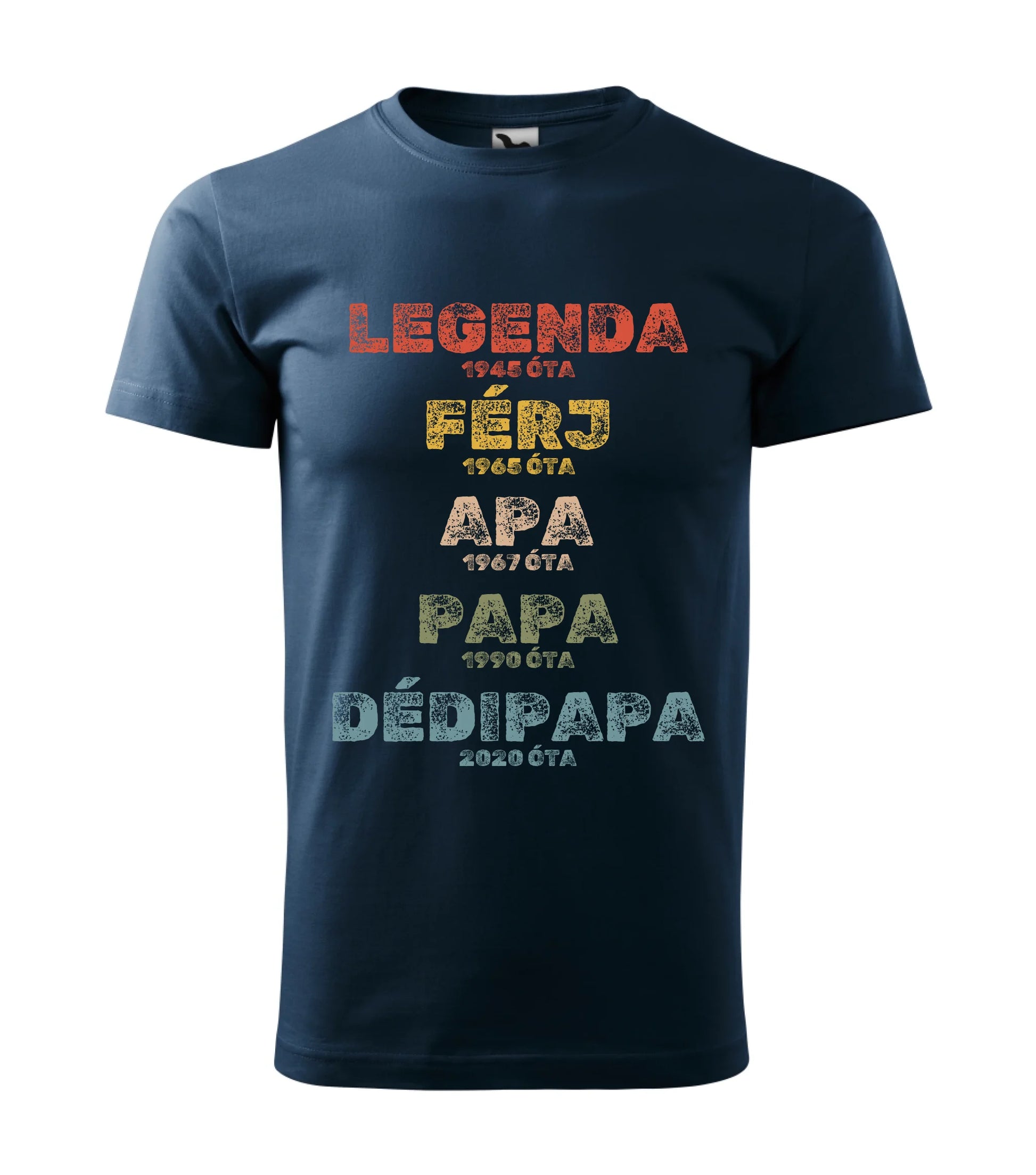 Férfi póló tengerészkék  02 1290212