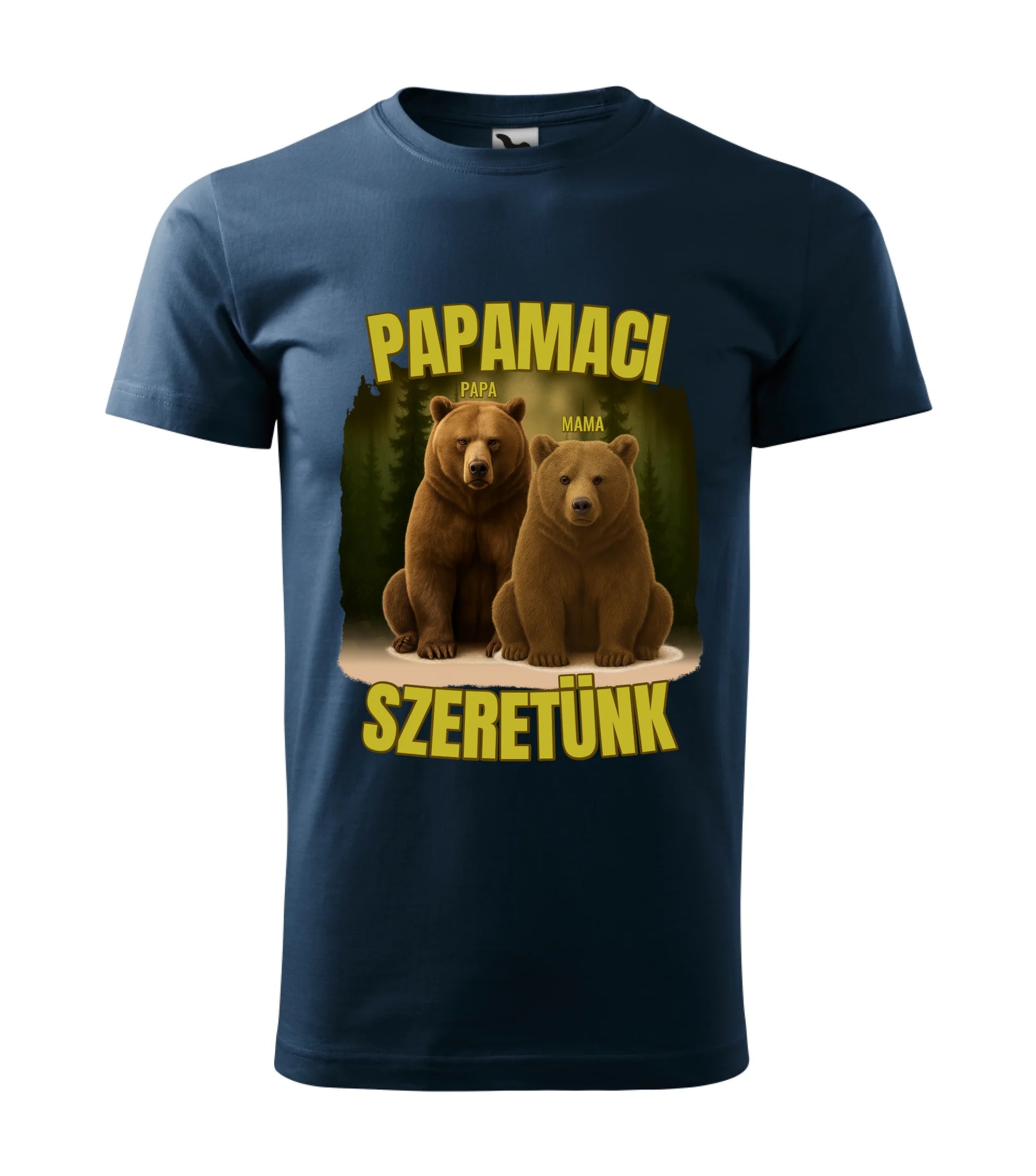 Férfi póló tengerészkék  02 1290212