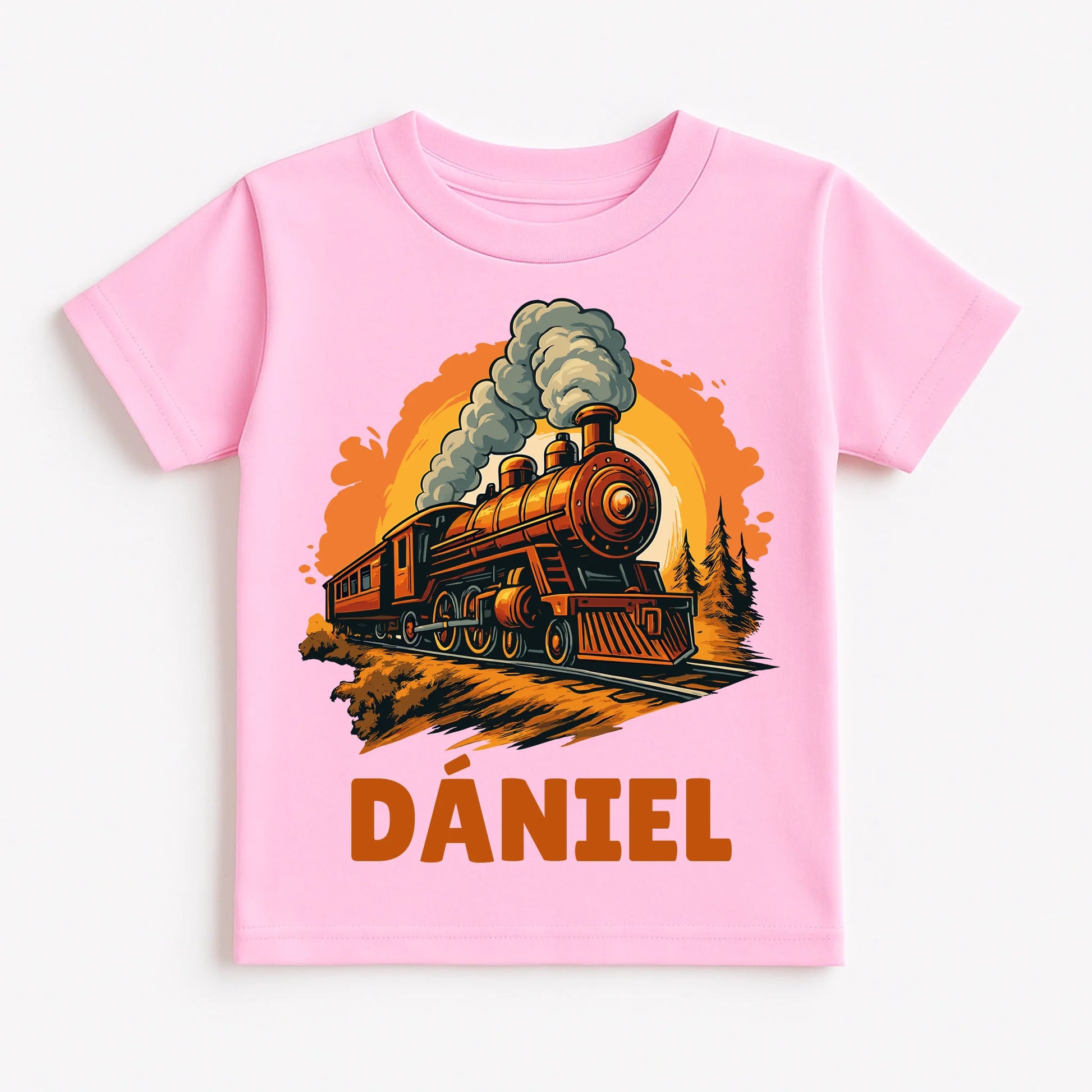 Pastel Pink T-Shirt Flat Lay