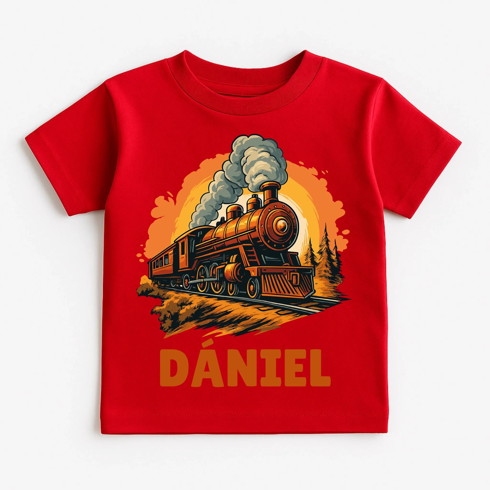 Red T-Shirt on White Background