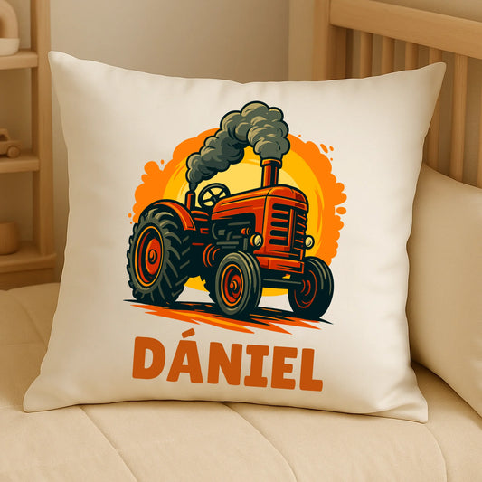 Friendly Excavator on Cozy Pillow (1)