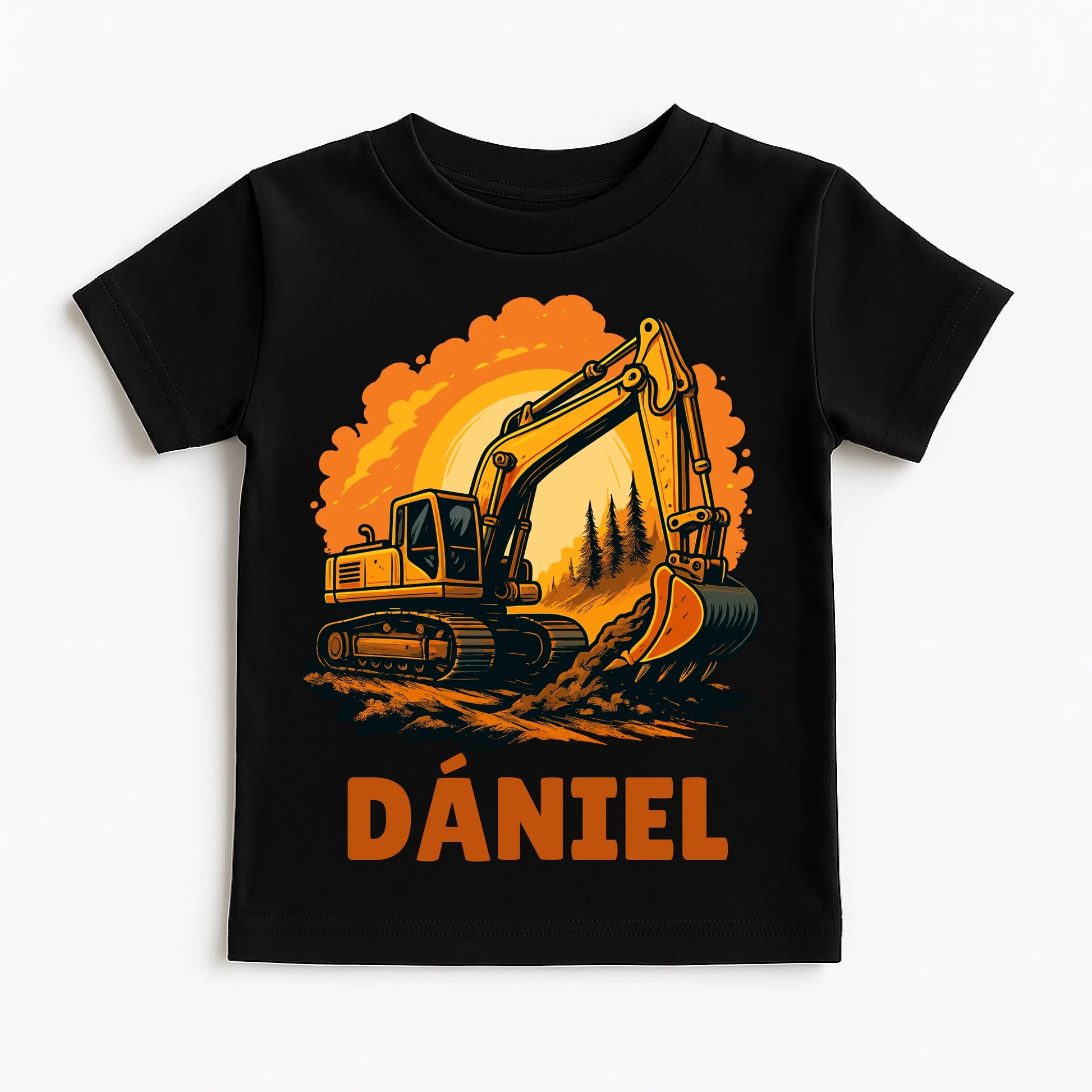 Classic Black T-Shirt on White