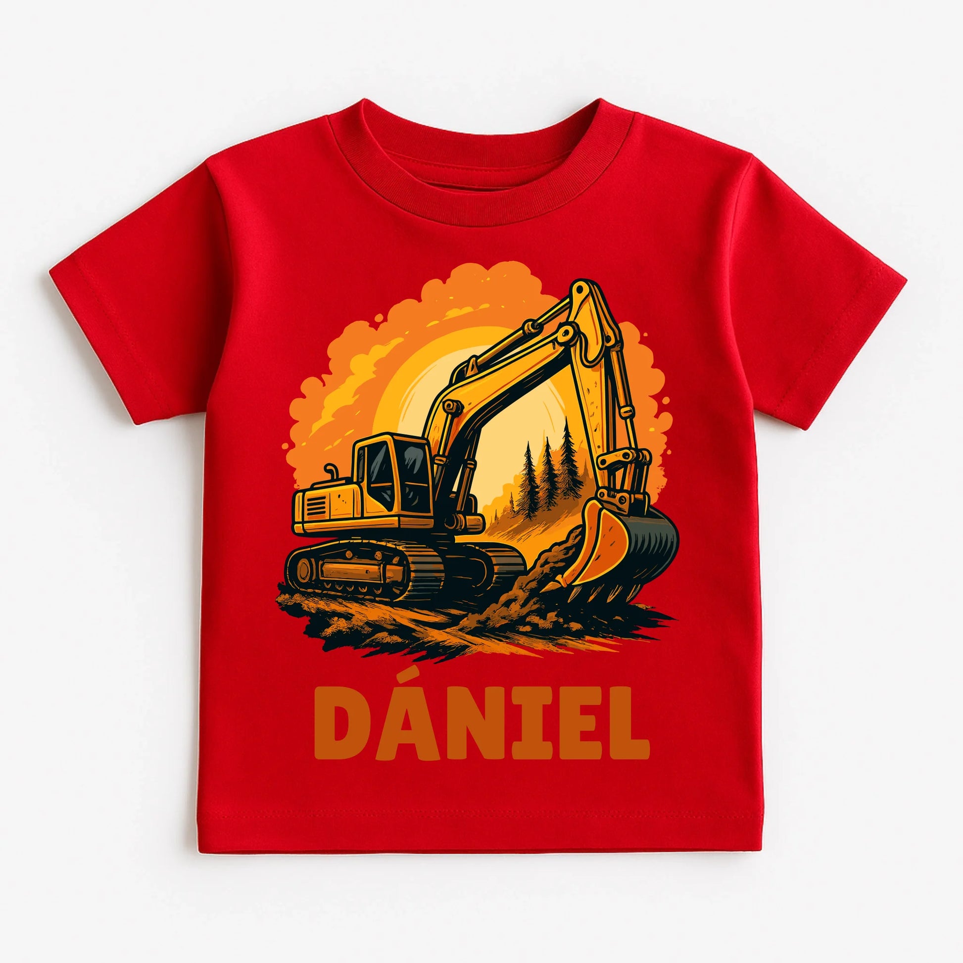 Red T-Shirt on White Background