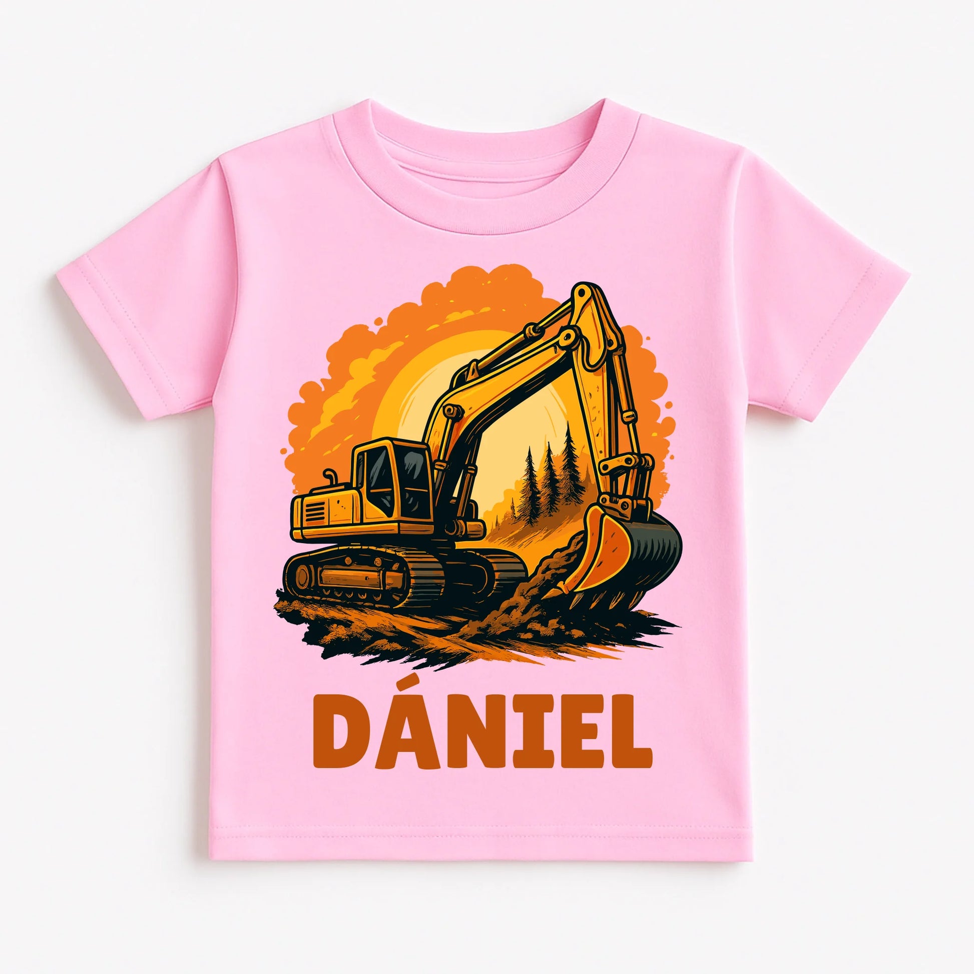 Pastel Pink T-Shirt Flat Lay