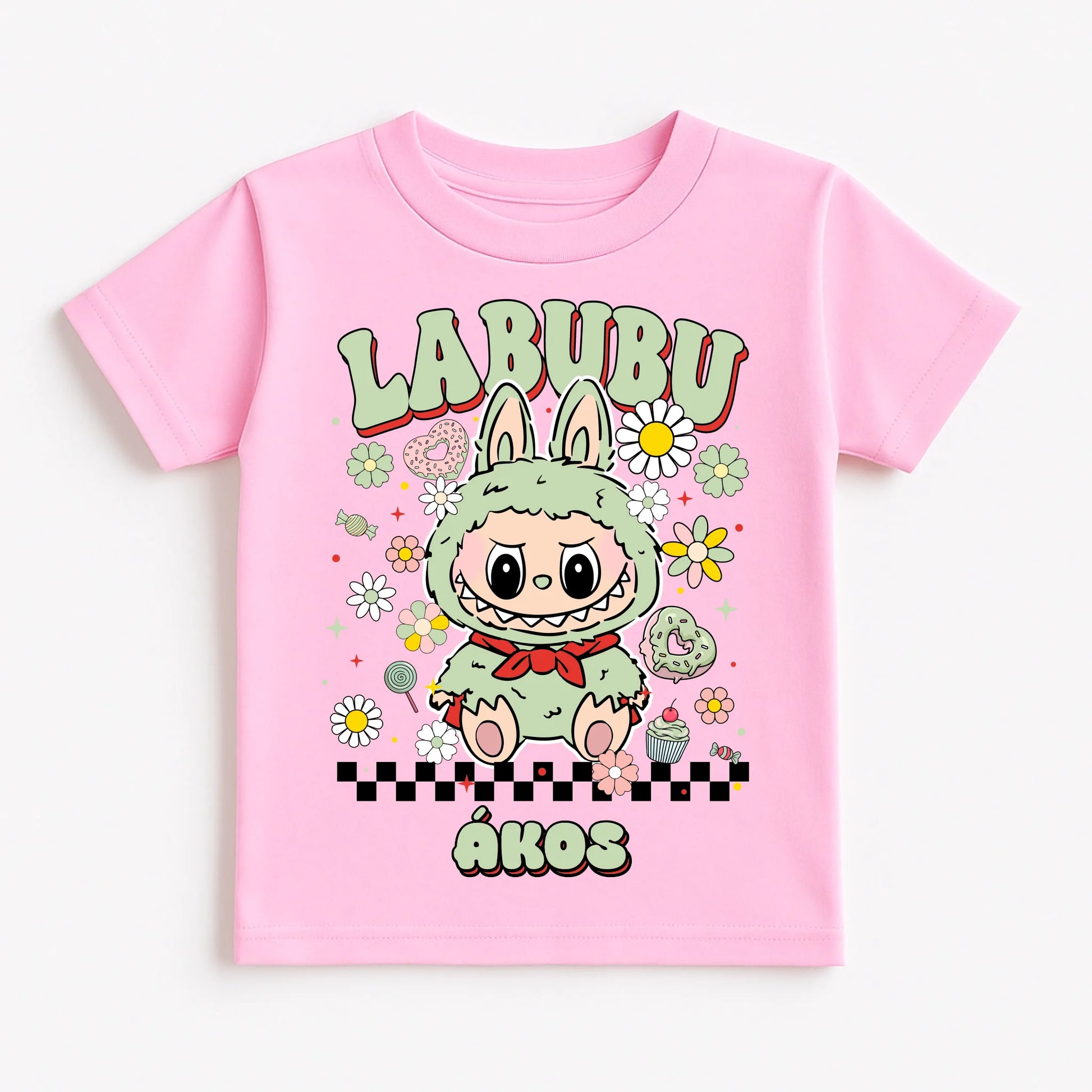 Pastel Pink T-Shirt Flat Lay