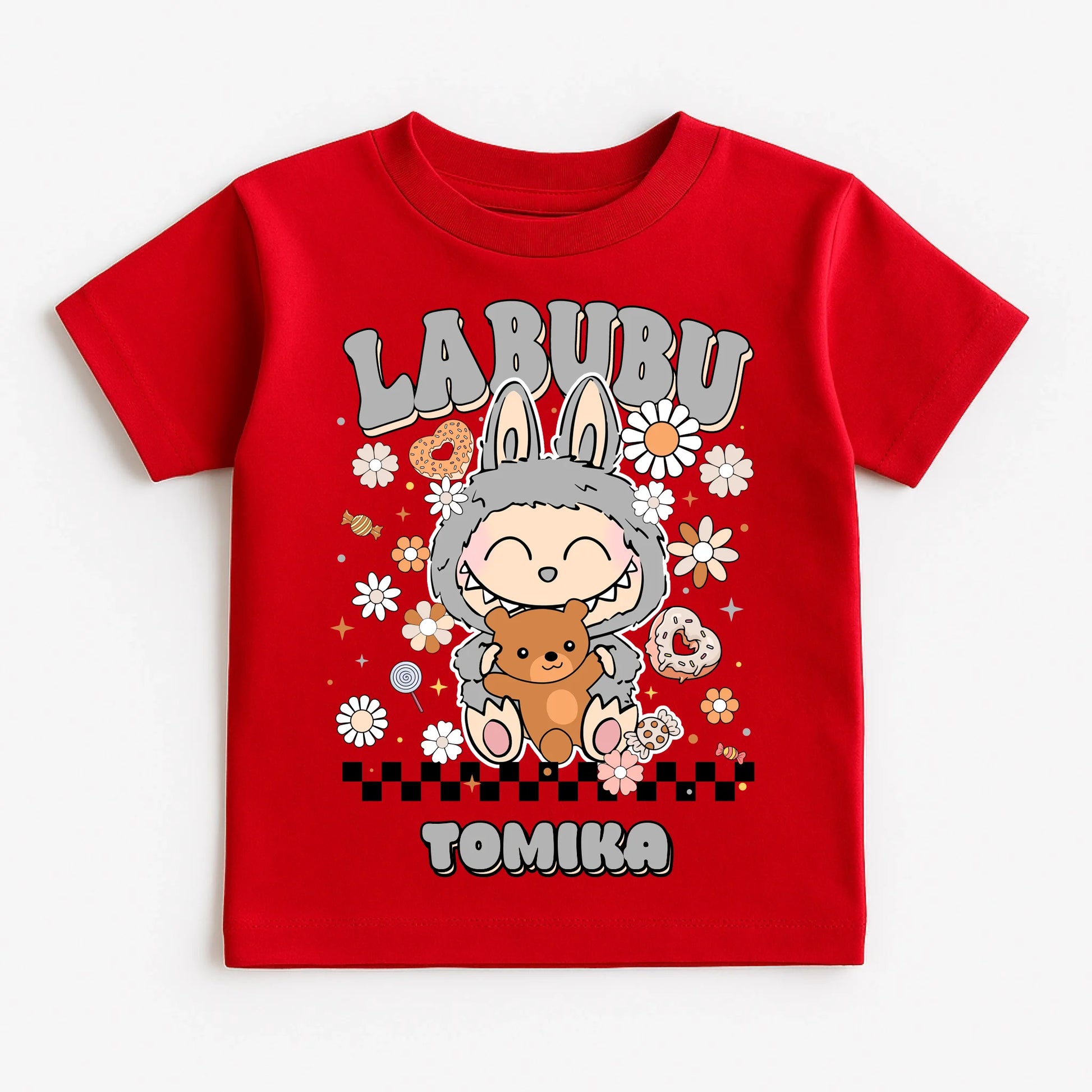 Red T-Shirt on White Background