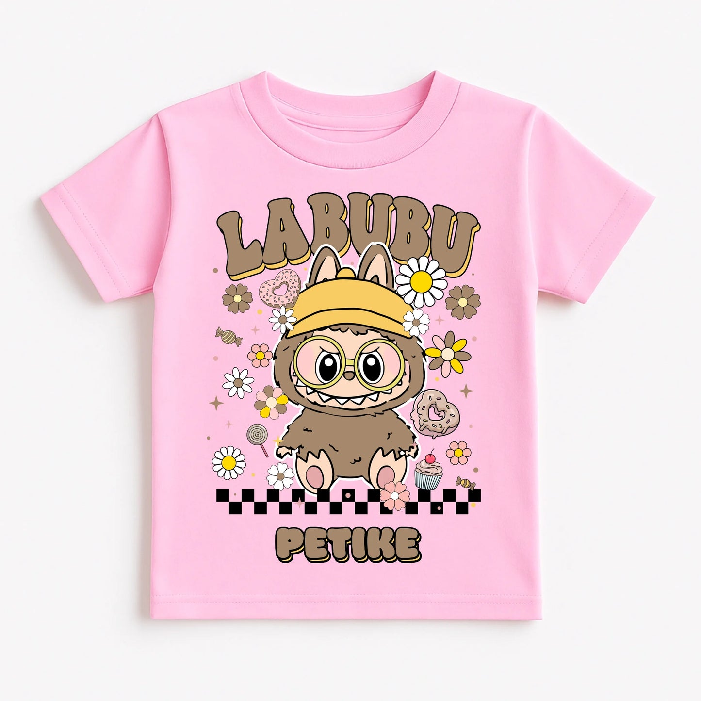 Pastel Pink T-Shirt Flat Lay