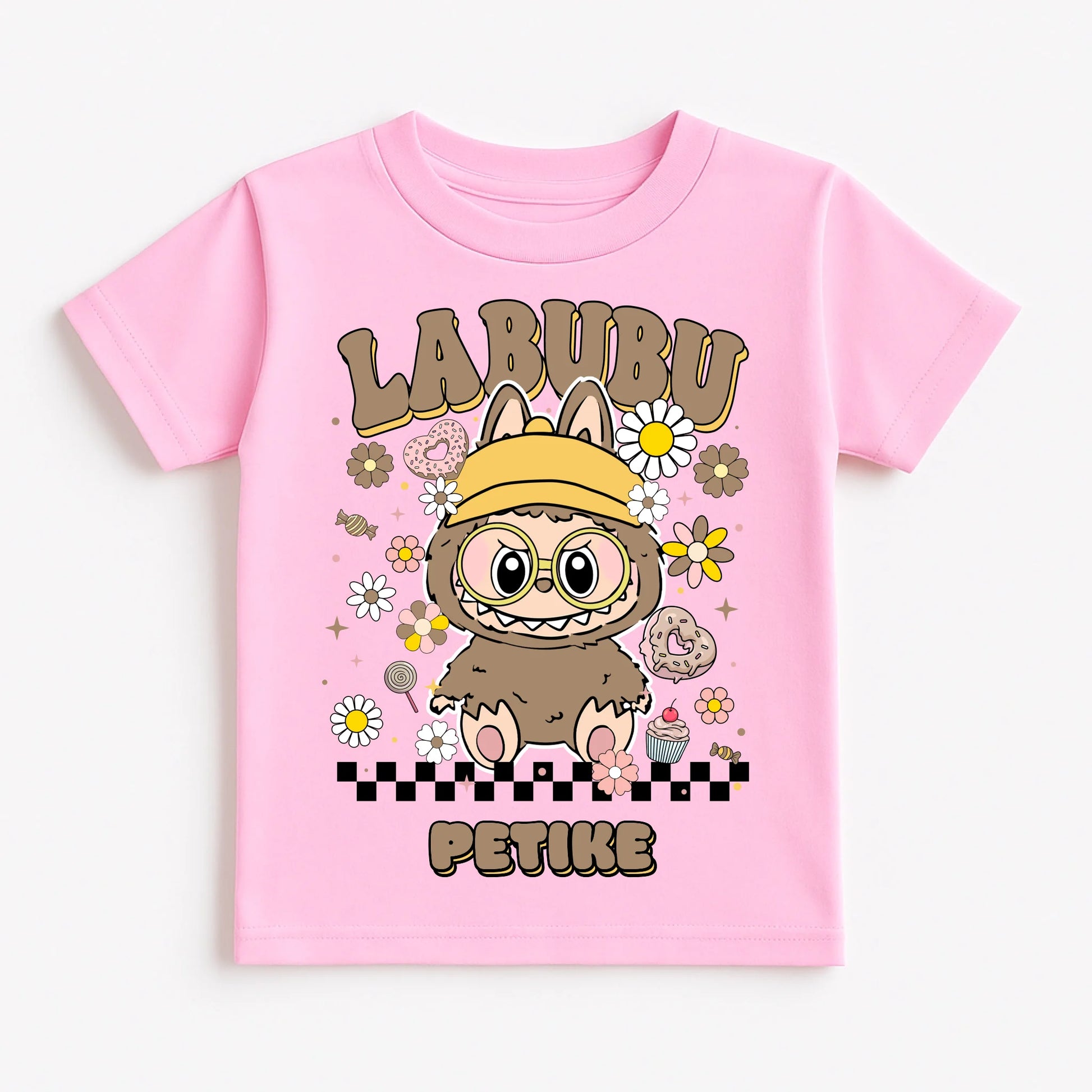 Pastel Pink T-Shirt Flat Lay