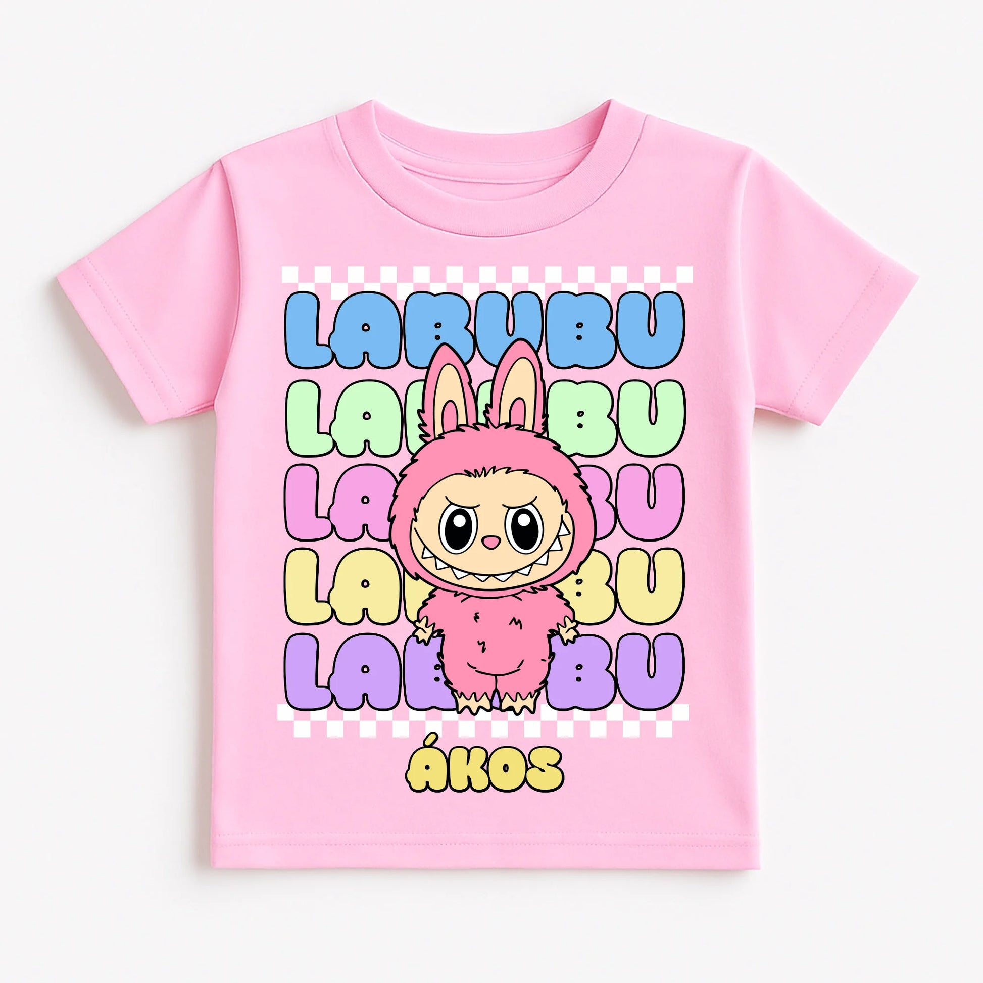 Pastel Pink T-Shirt Flat Lay