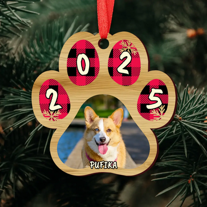 Egyedi Kutyás Fényképes Karácsonyfadísz
