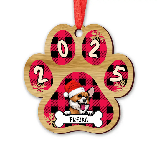 Egyedi Kutyás Karácsonyfadísz