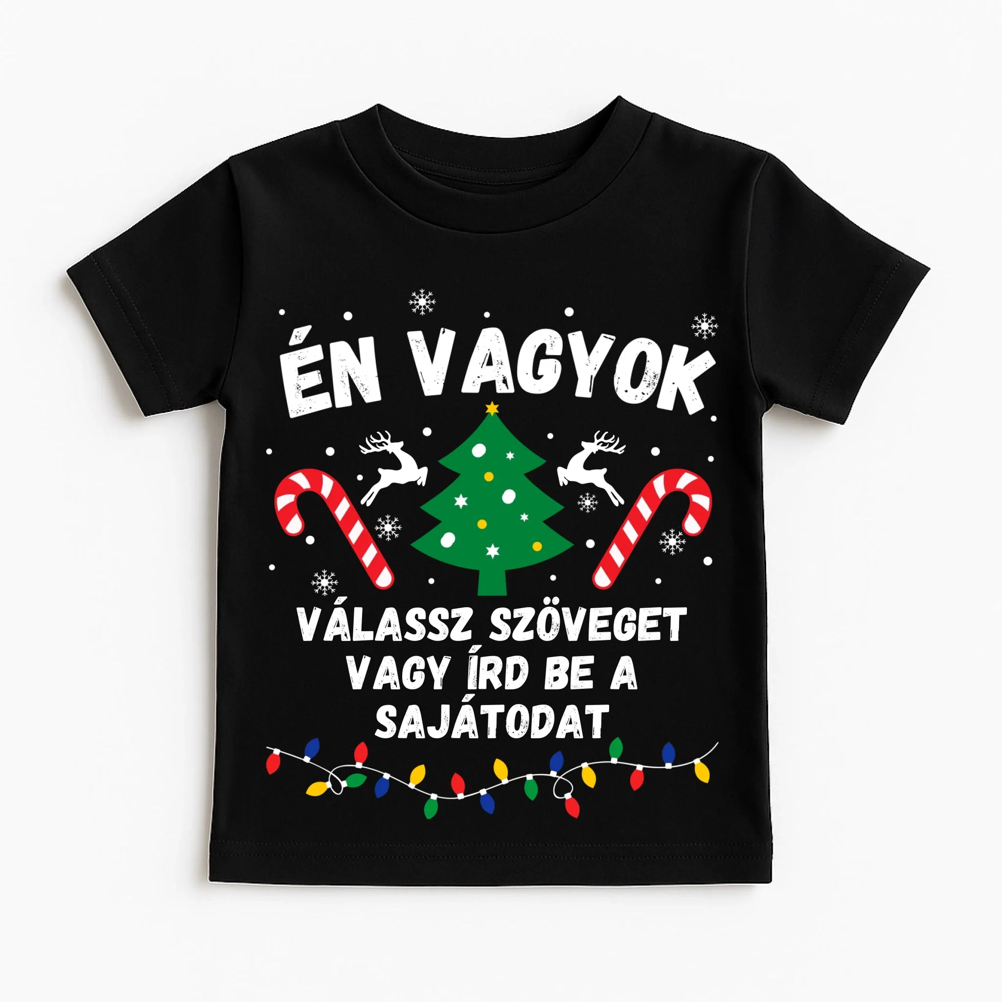 Classic Black T-Shirt on White