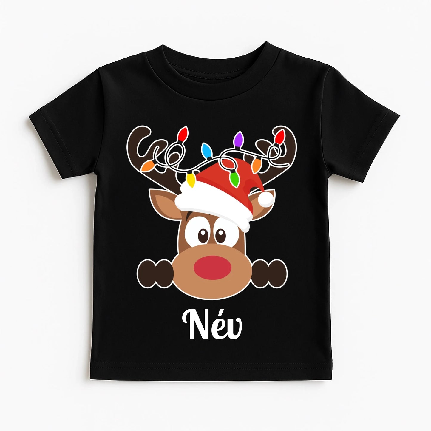 Classic Black T-Shirt on White