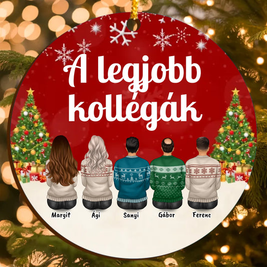 A legjobb kollégák Fa Karácsonyfadísz